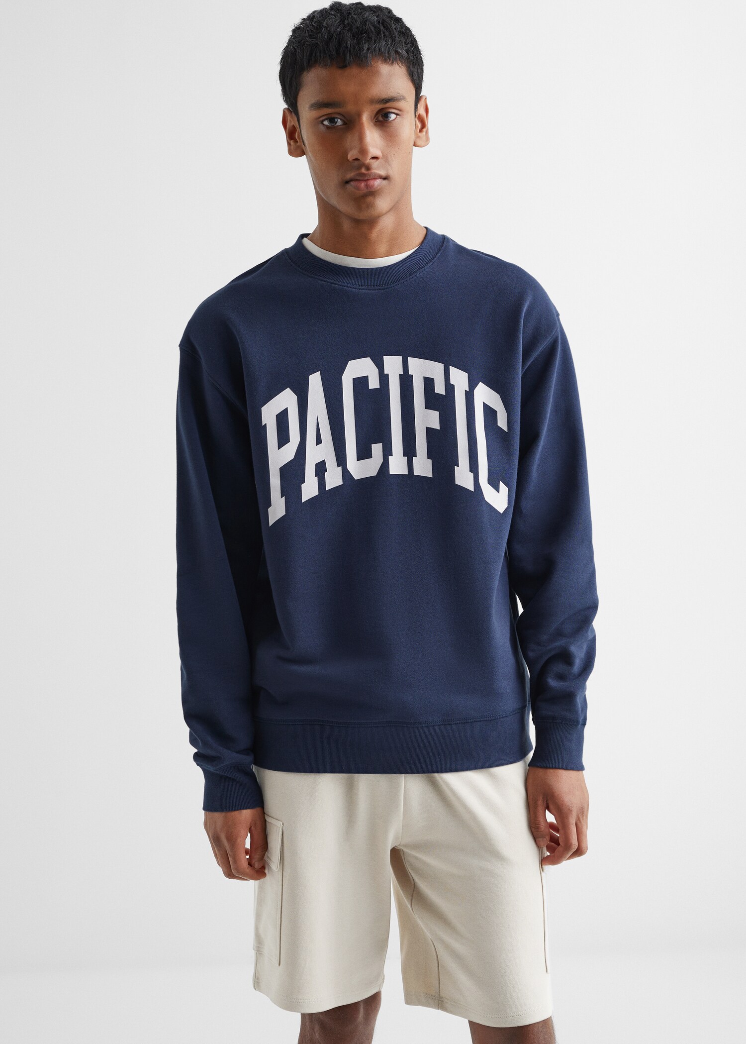 Mintás pamut sweatshirt - Felezősík