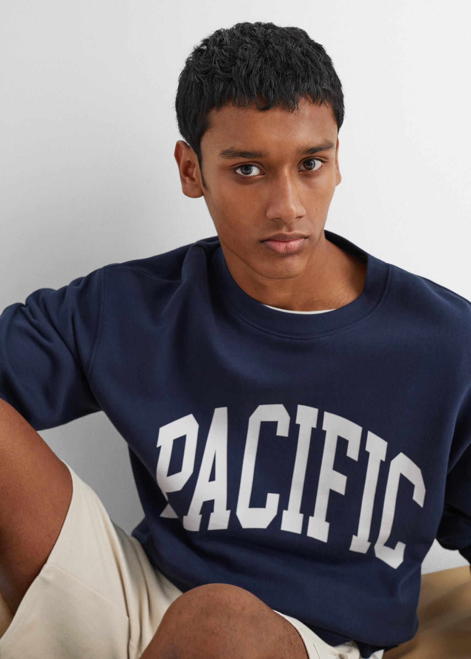 Mintás pamut sweatshirt - A termék adatai 1
