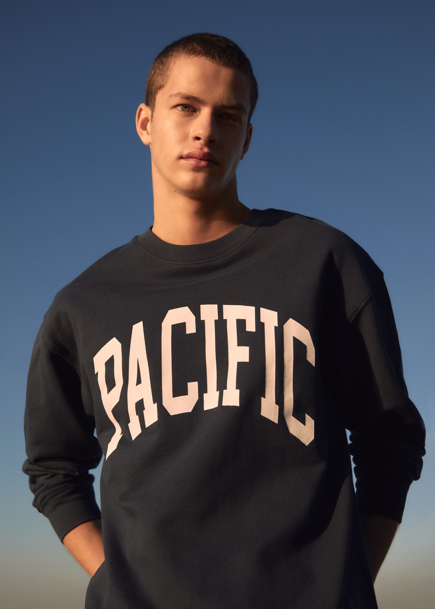 Mintás pamut sweatshirt - A termék adatai 5