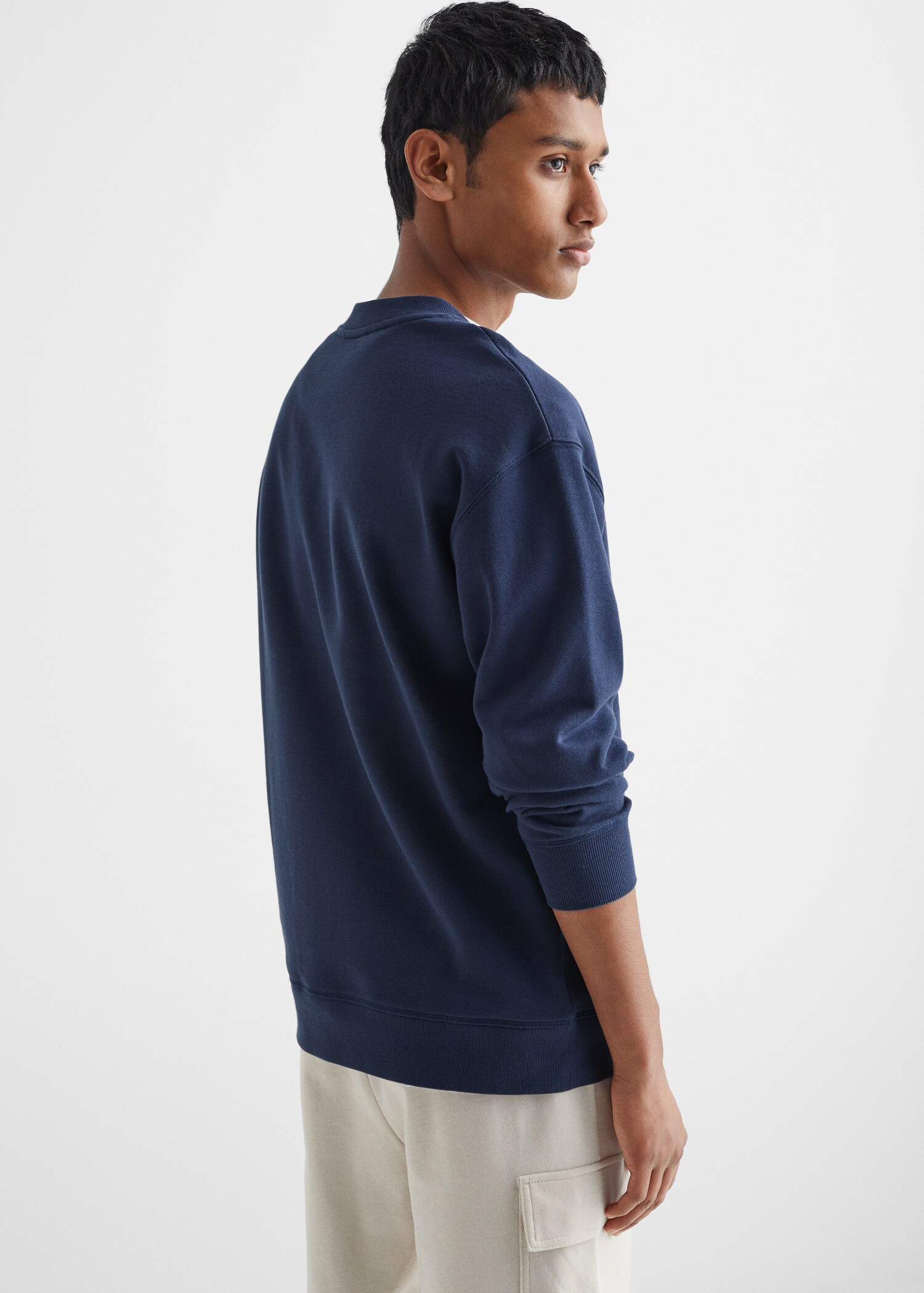 Mintás pamut sweatshirt - A cikk hátulja