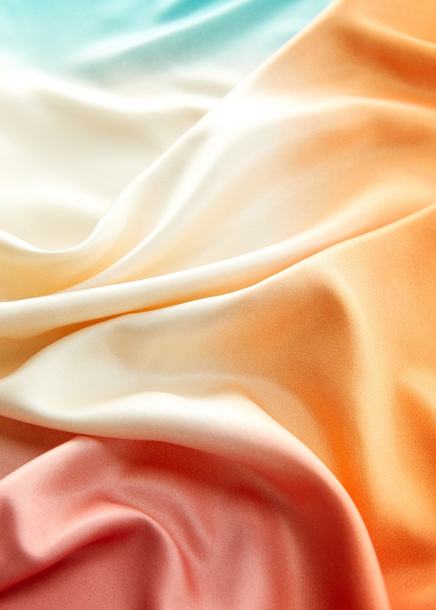 Gradient-print scarf - Details of the article 1