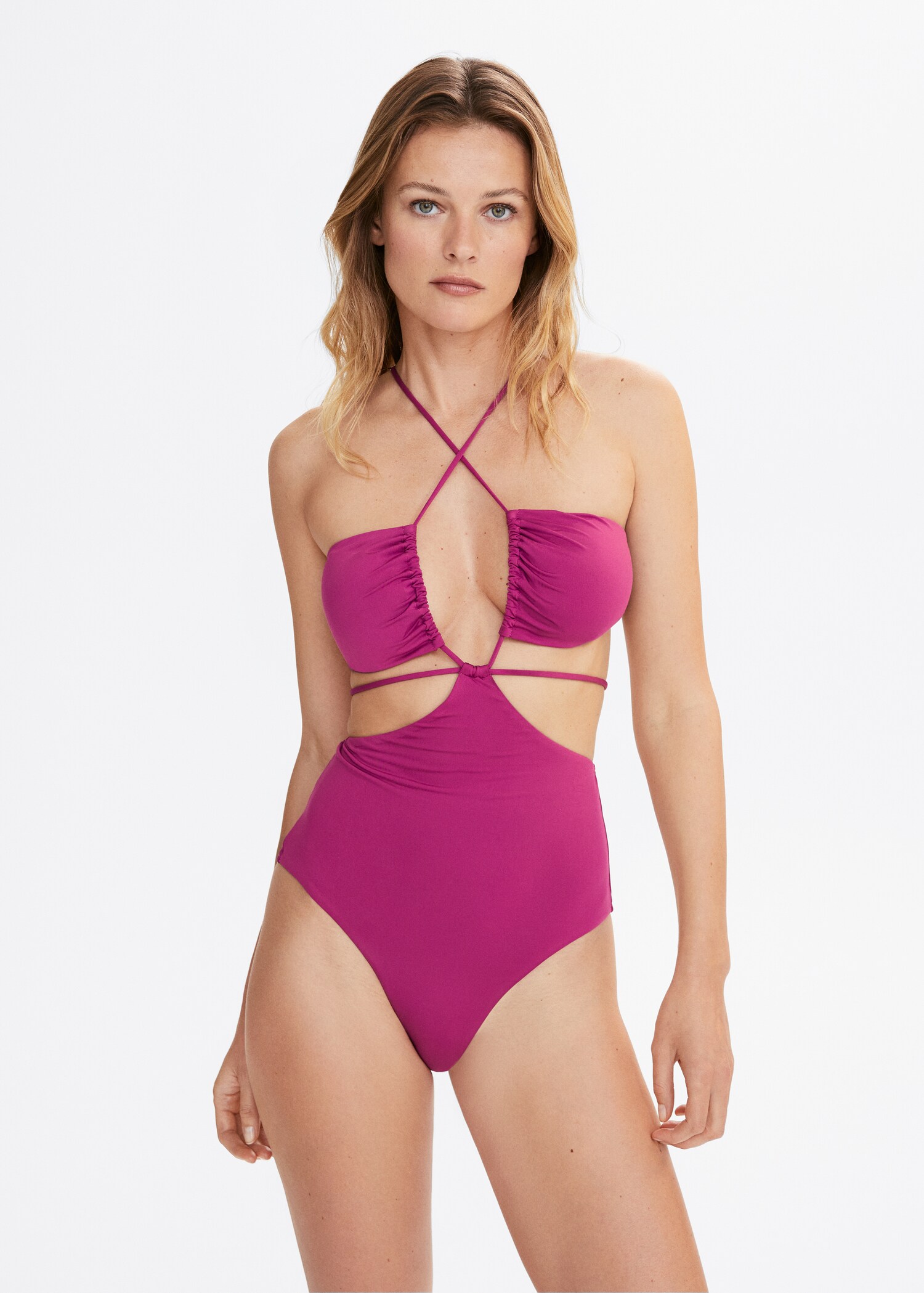 Swimsuit with cross back straps  - Medium plane