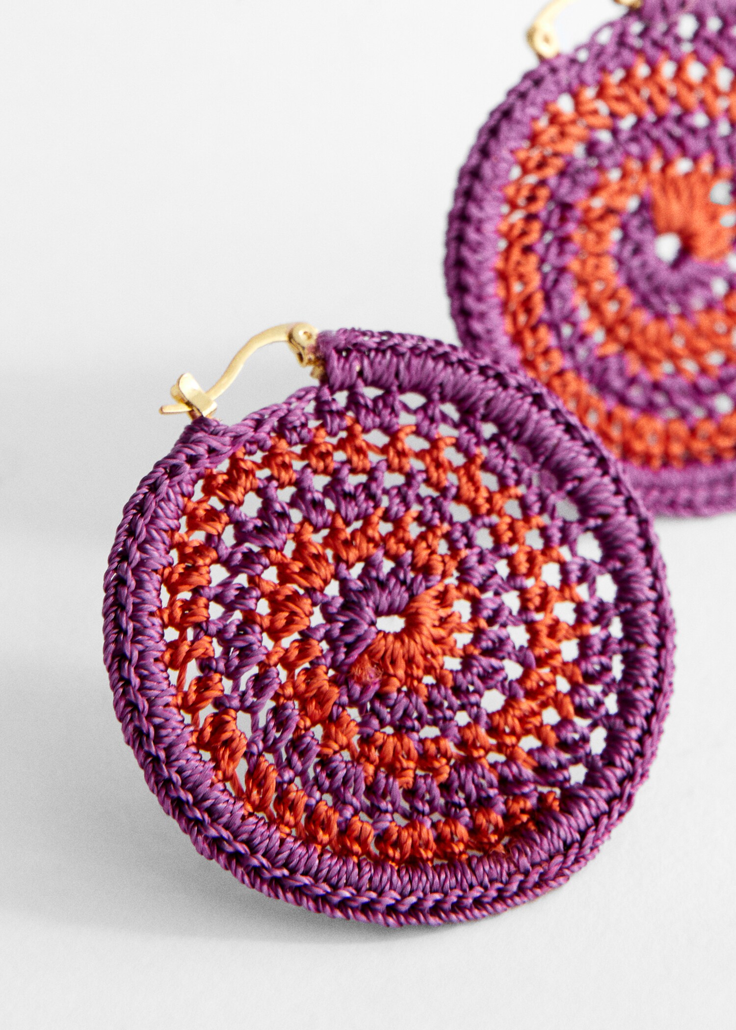 Pendientes crochet - Plano medio