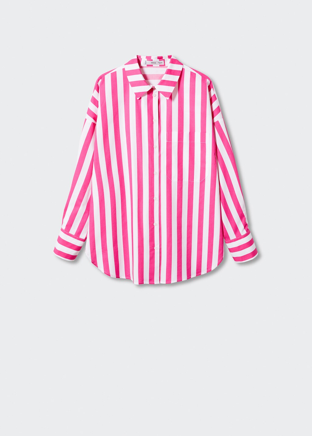 売れ筋商品|||ビーヤング シャツ レディース トップス BYFAIRYDAY - Blouse - super pink mix Oversize striped shirt - Women | MANGO Kosovo