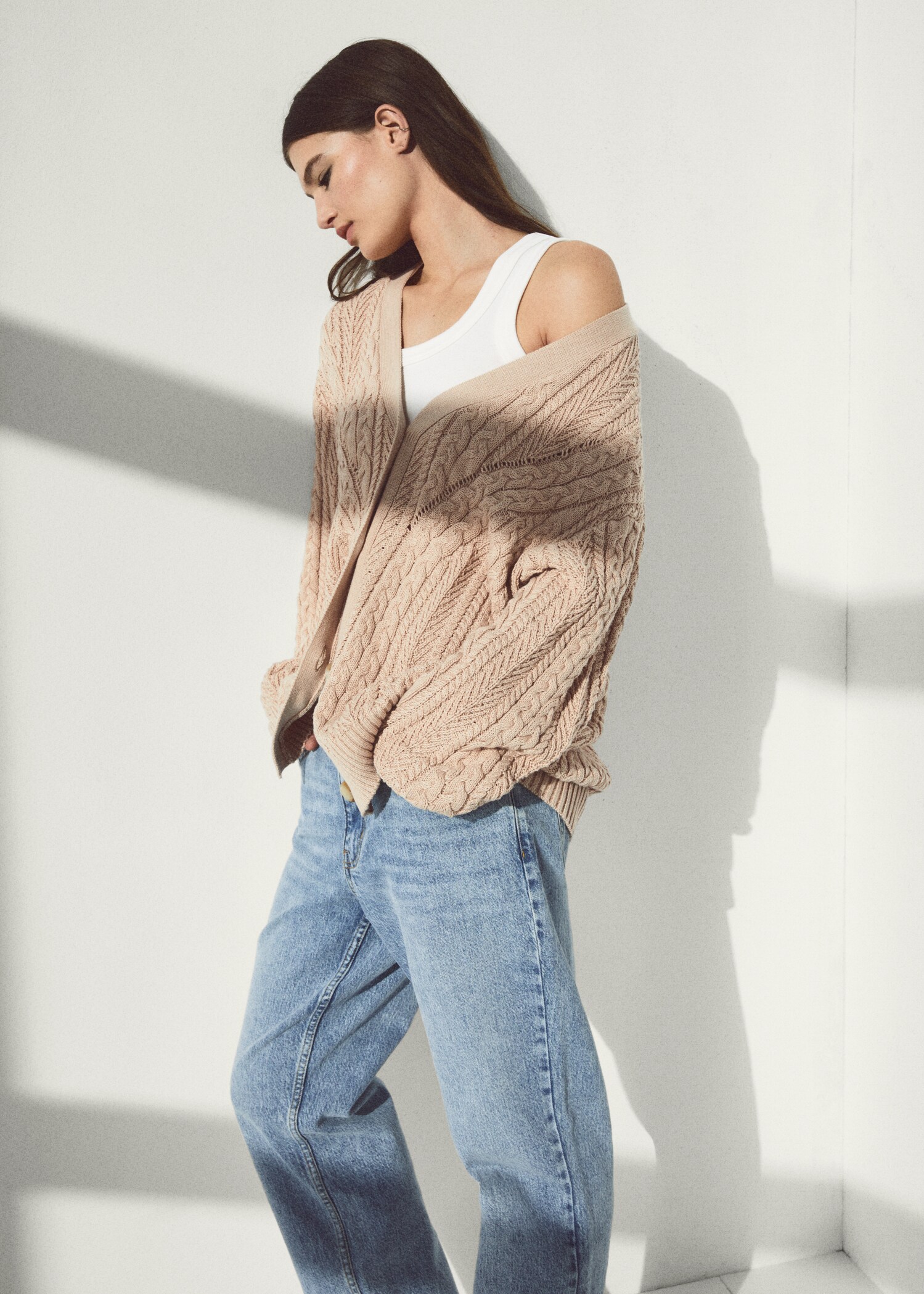 Cardigan maille torsadée boutons - Détail de l'article 6