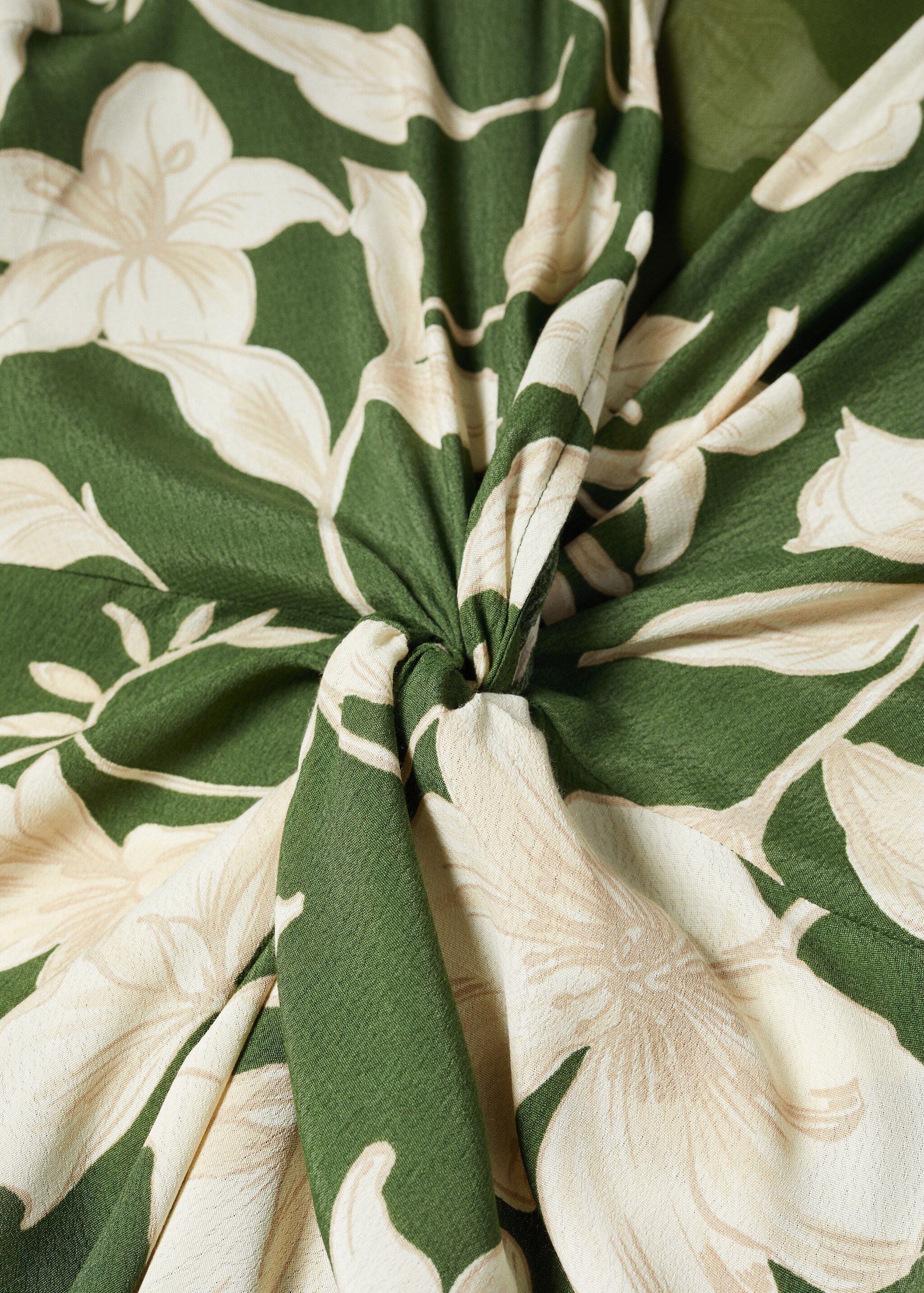 Satin floral dress - Details of the article 8