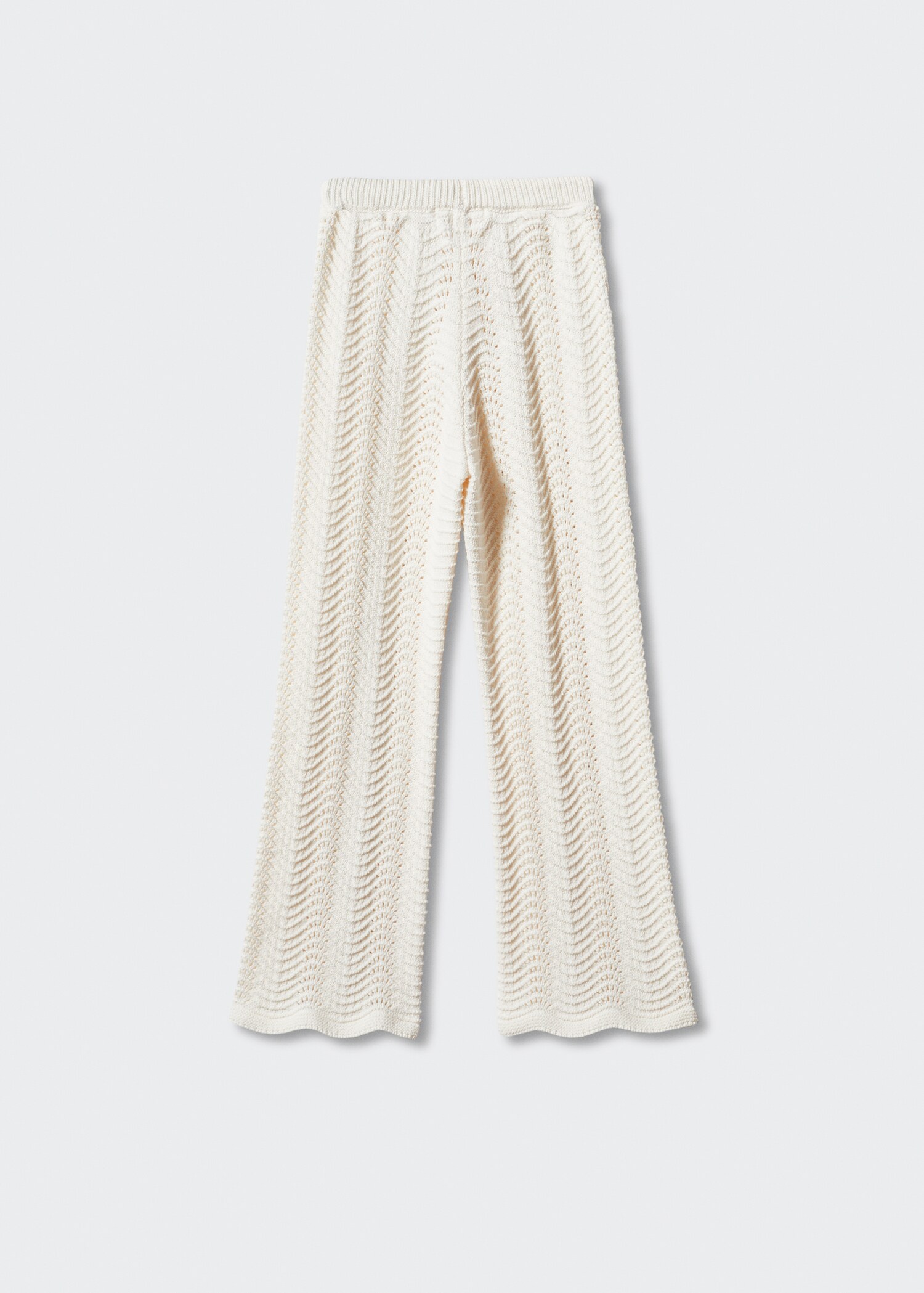 Openwork knit pants - Reverse of the article
