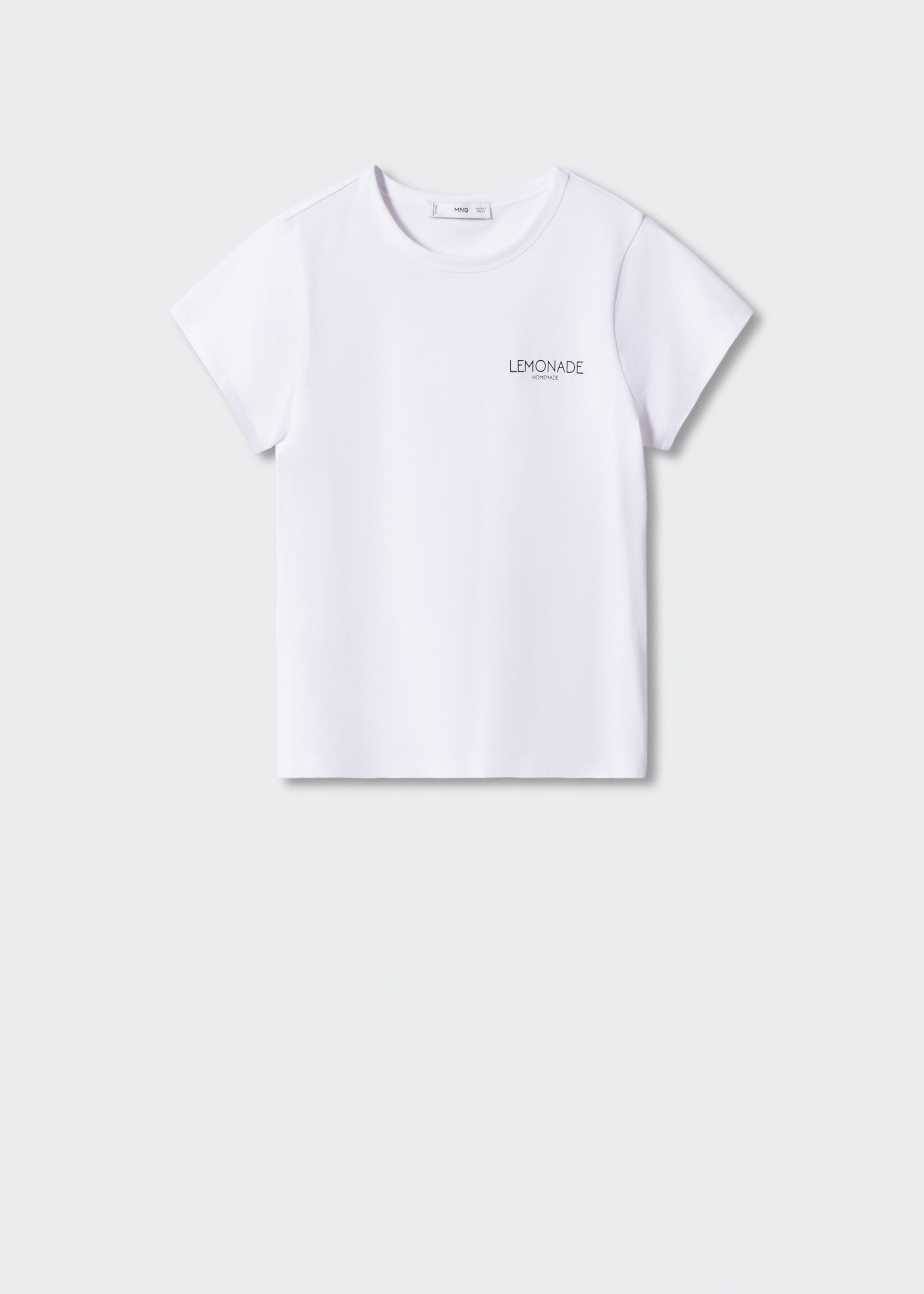 Short-sleeved printed t-shirt - Article without model, White. Ref: 47075871-00.