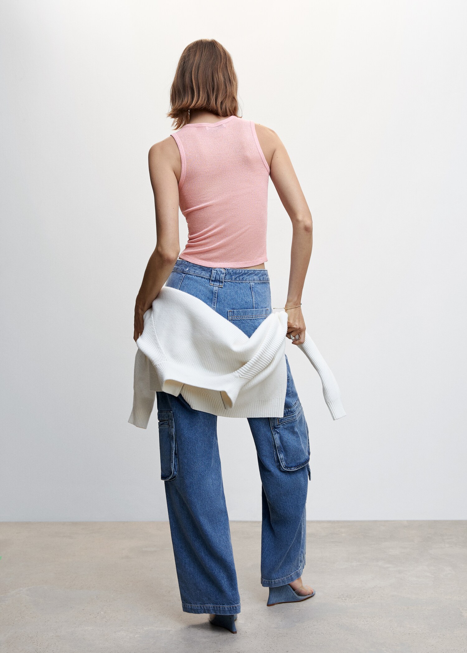 Top maille semi-transparent - Verso de l’article
