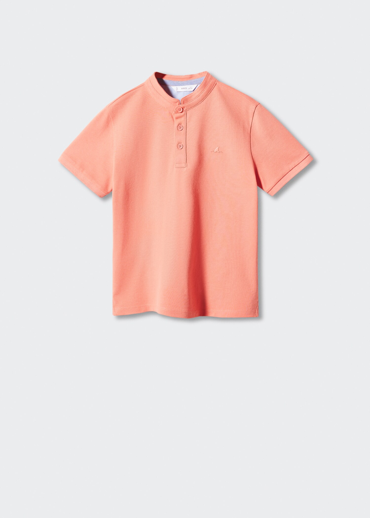 Baumwoll-Poloshirt mit Stehkragen - Artikel ohne Model