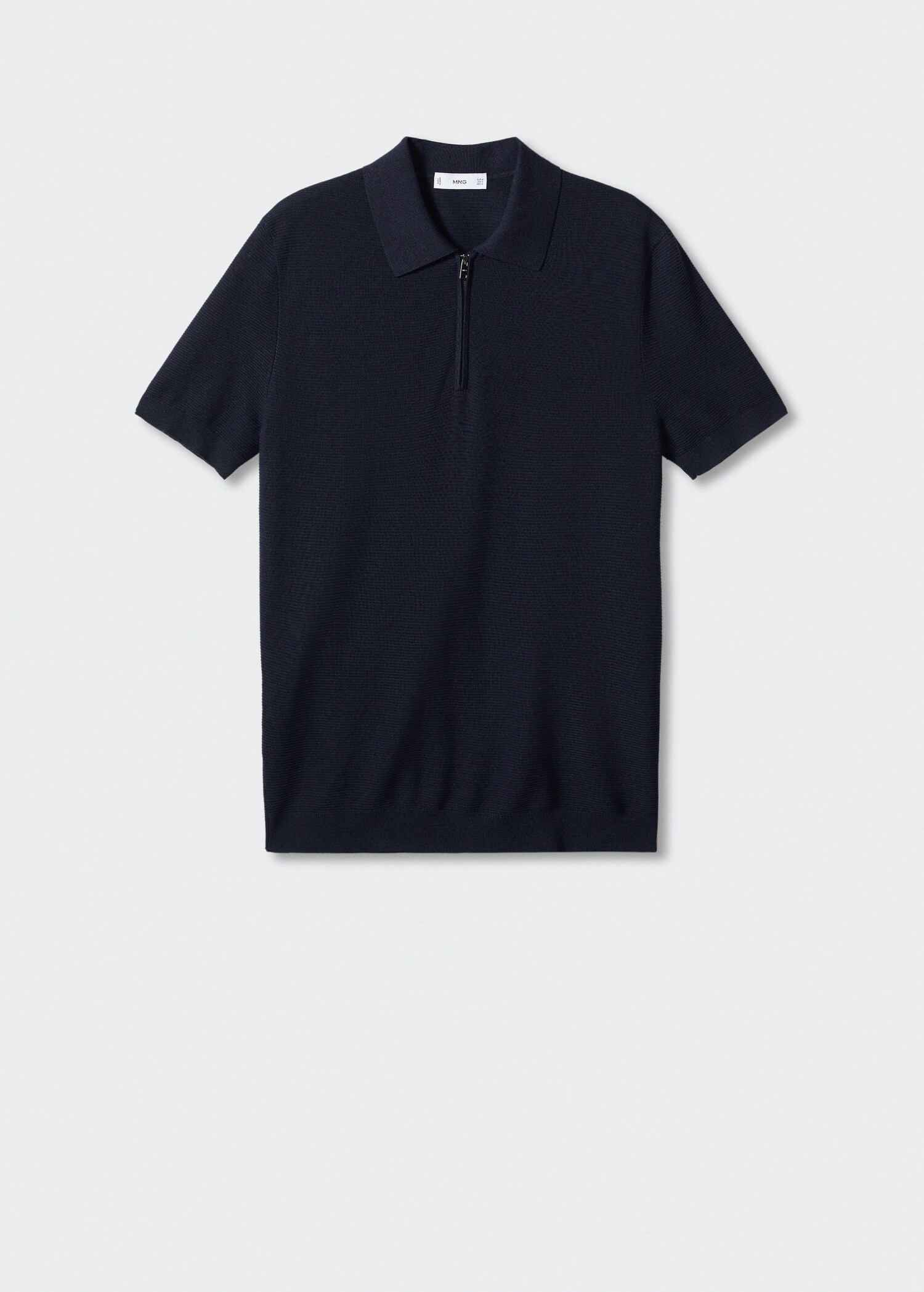 Kaos polo rajutan halus berstruktur - Barang tanpa model