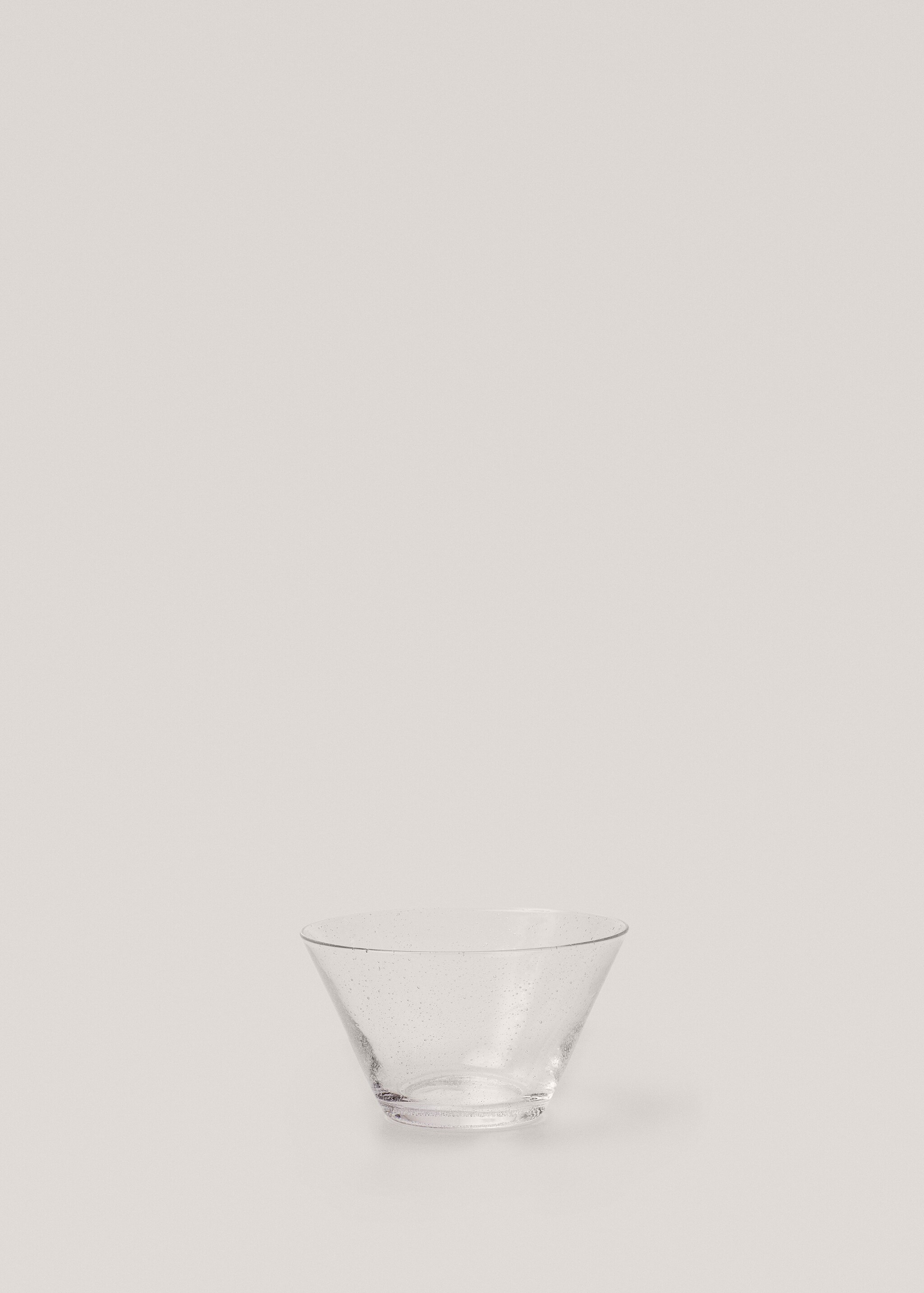 Glass transparent bubble bowl - Article without model