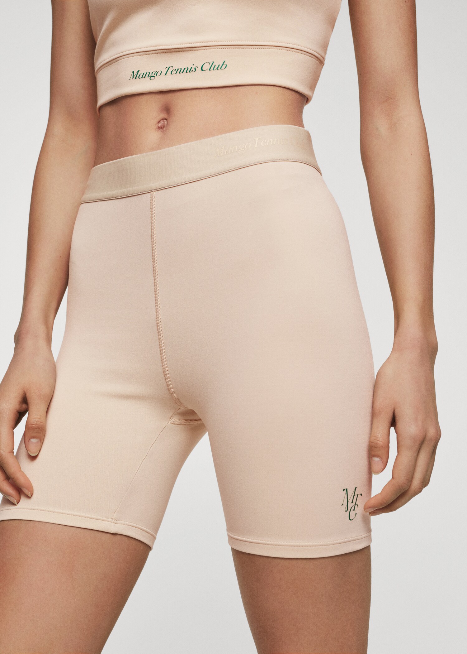 Baumwoll-Leggings mit Logo - Mittlere Ansicht