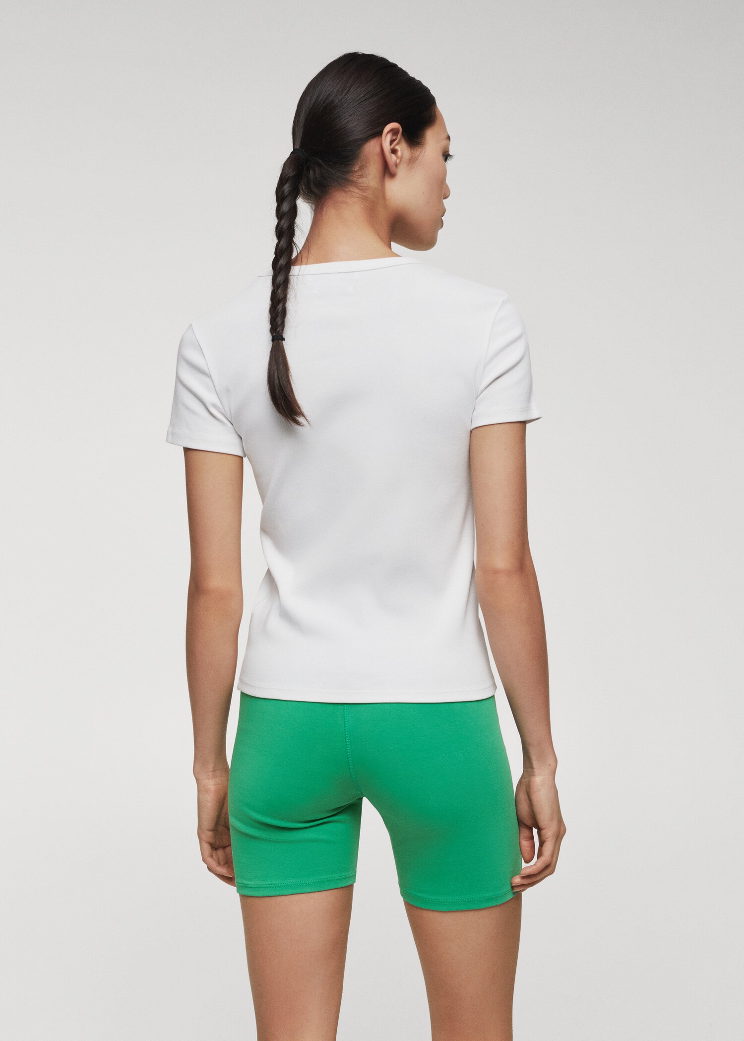 Baumwoll-Leggings mit Logo - Rückseite des Artikels