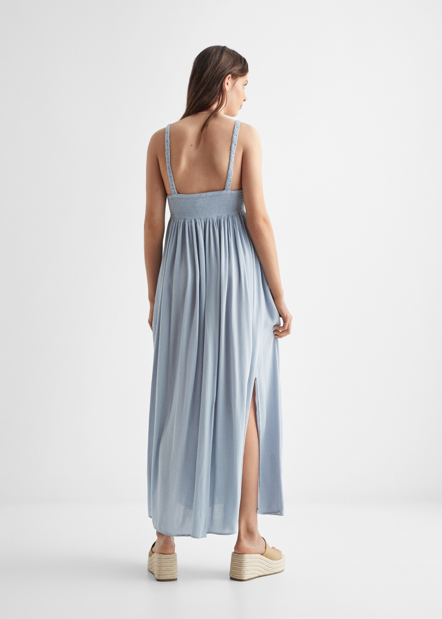 Crochet top gown - Reverse of the article