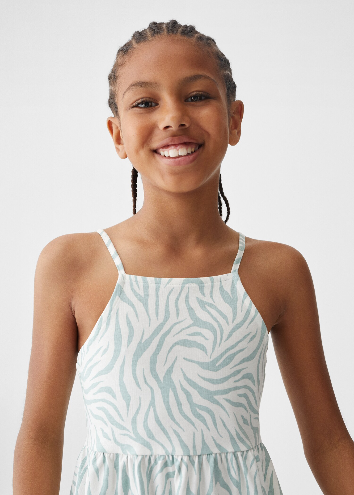 Printed cotton dress - Details of the article 1
