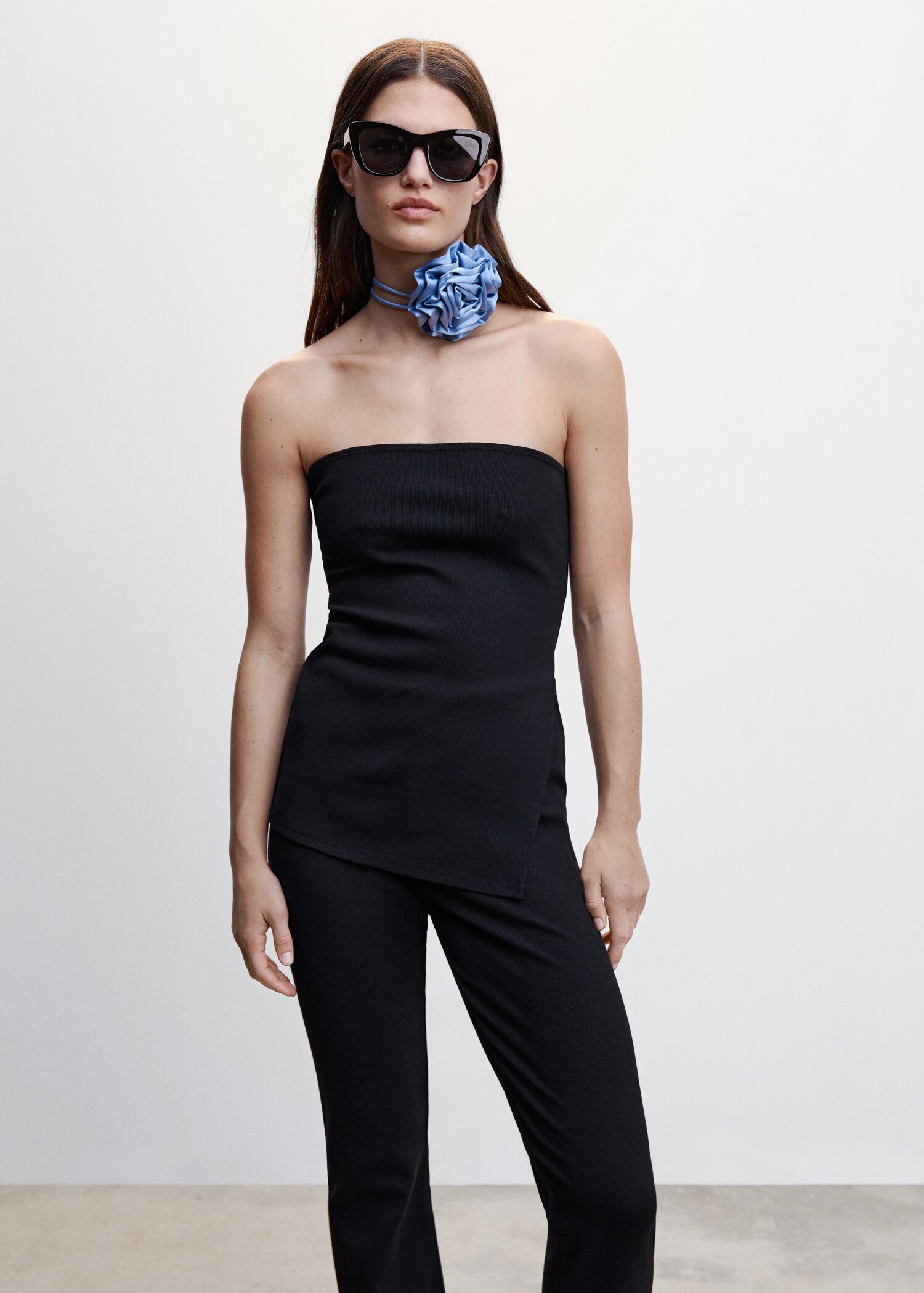Pantalon évasé maille - Détail de l'article 1