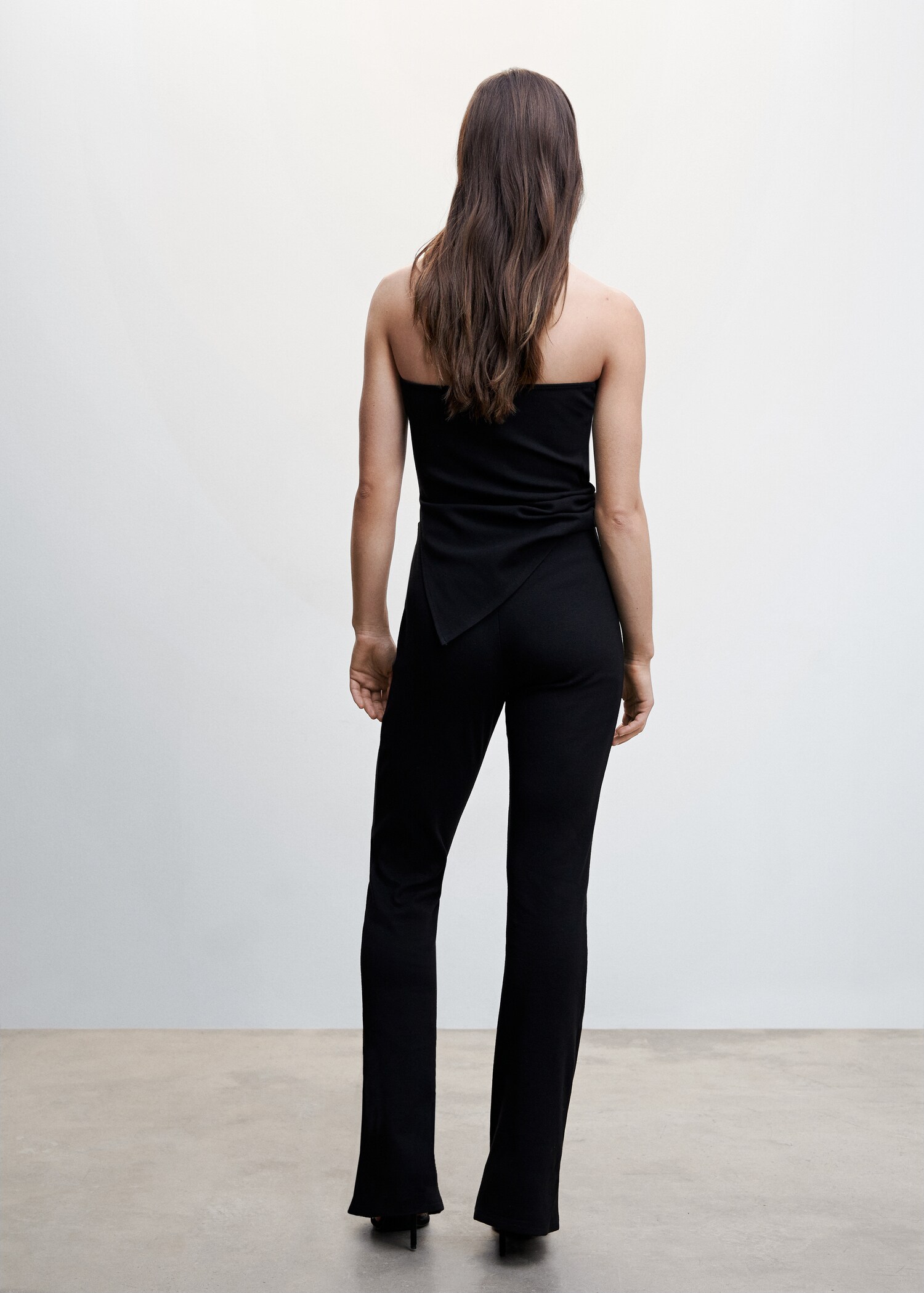 Pantalon évasé maille - Verso de l’article
