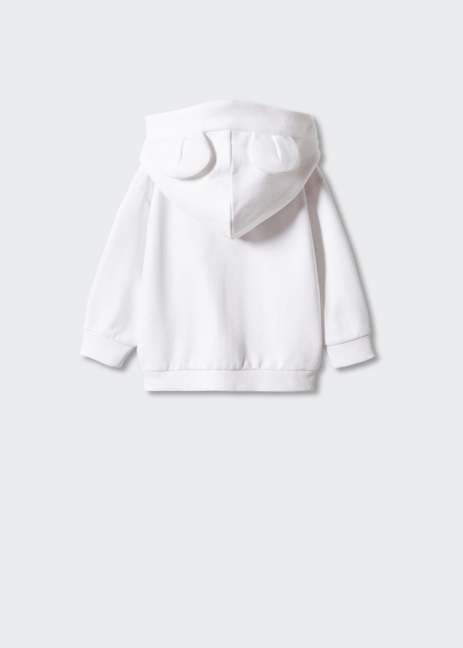 Zipped hoodie - Reverse of the article