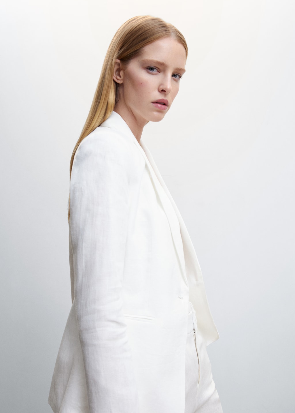 Mango white blazer sale