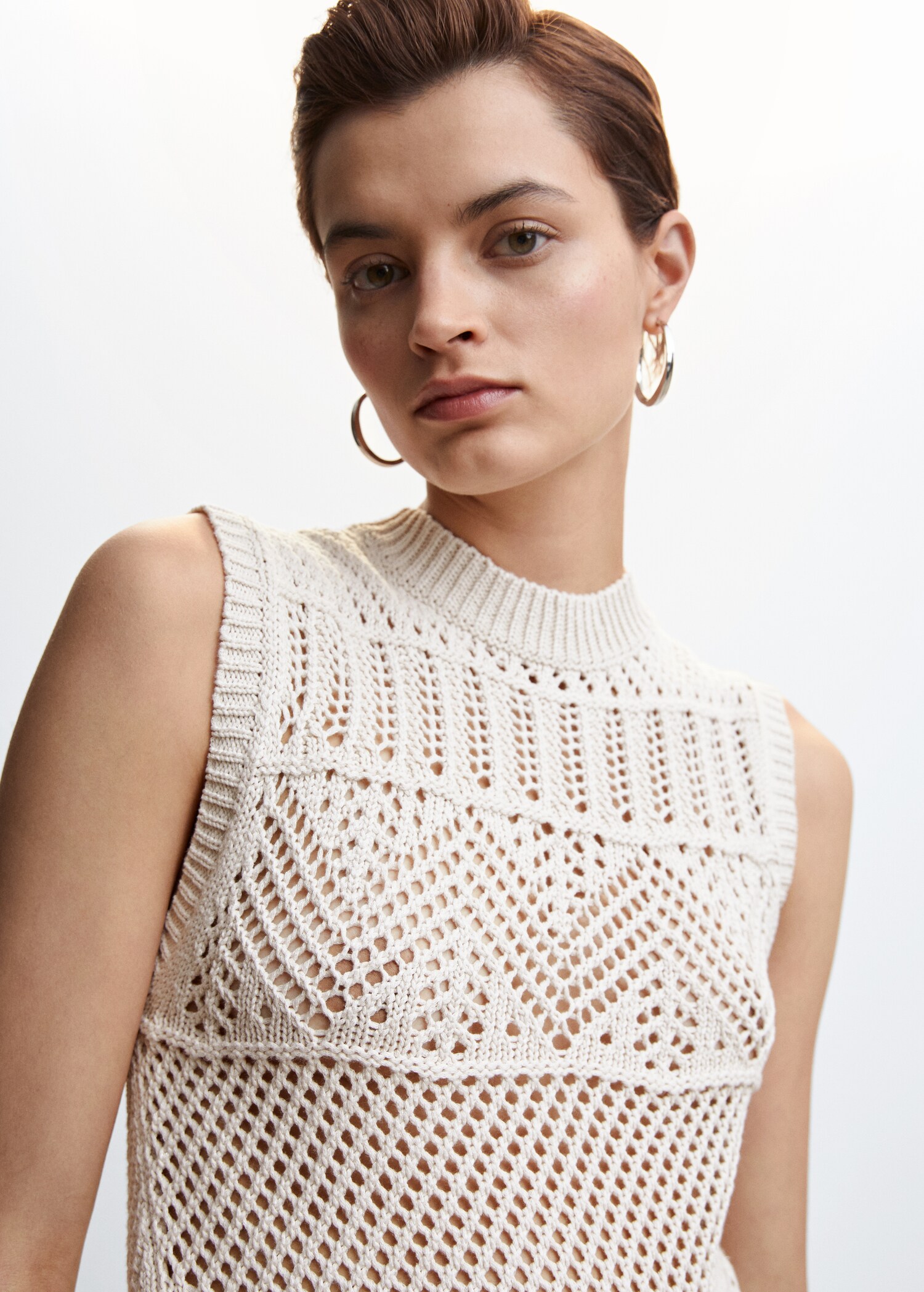 Knit openwork sweater - Details of the article 1