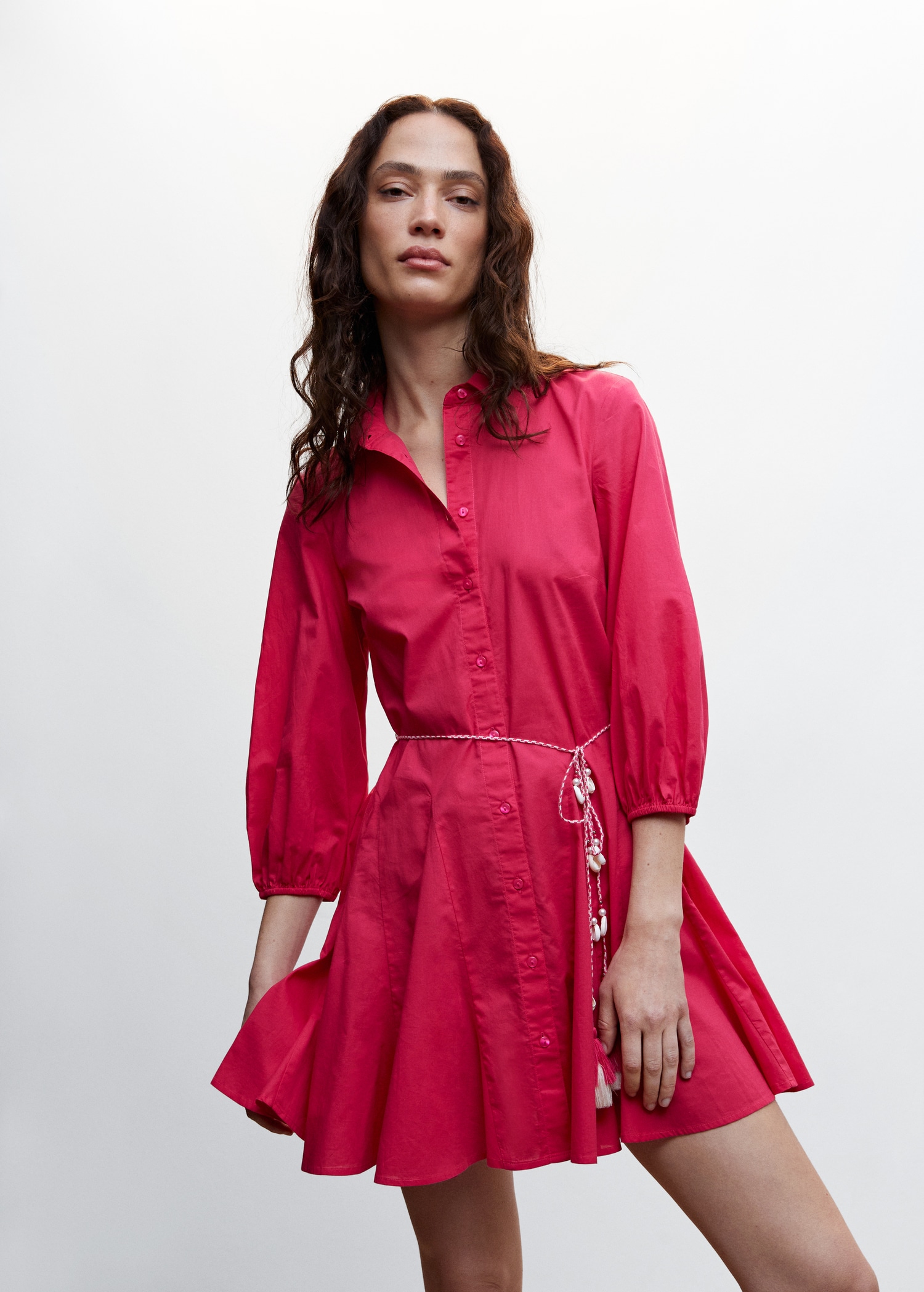 Cord shirt dress - Main Image