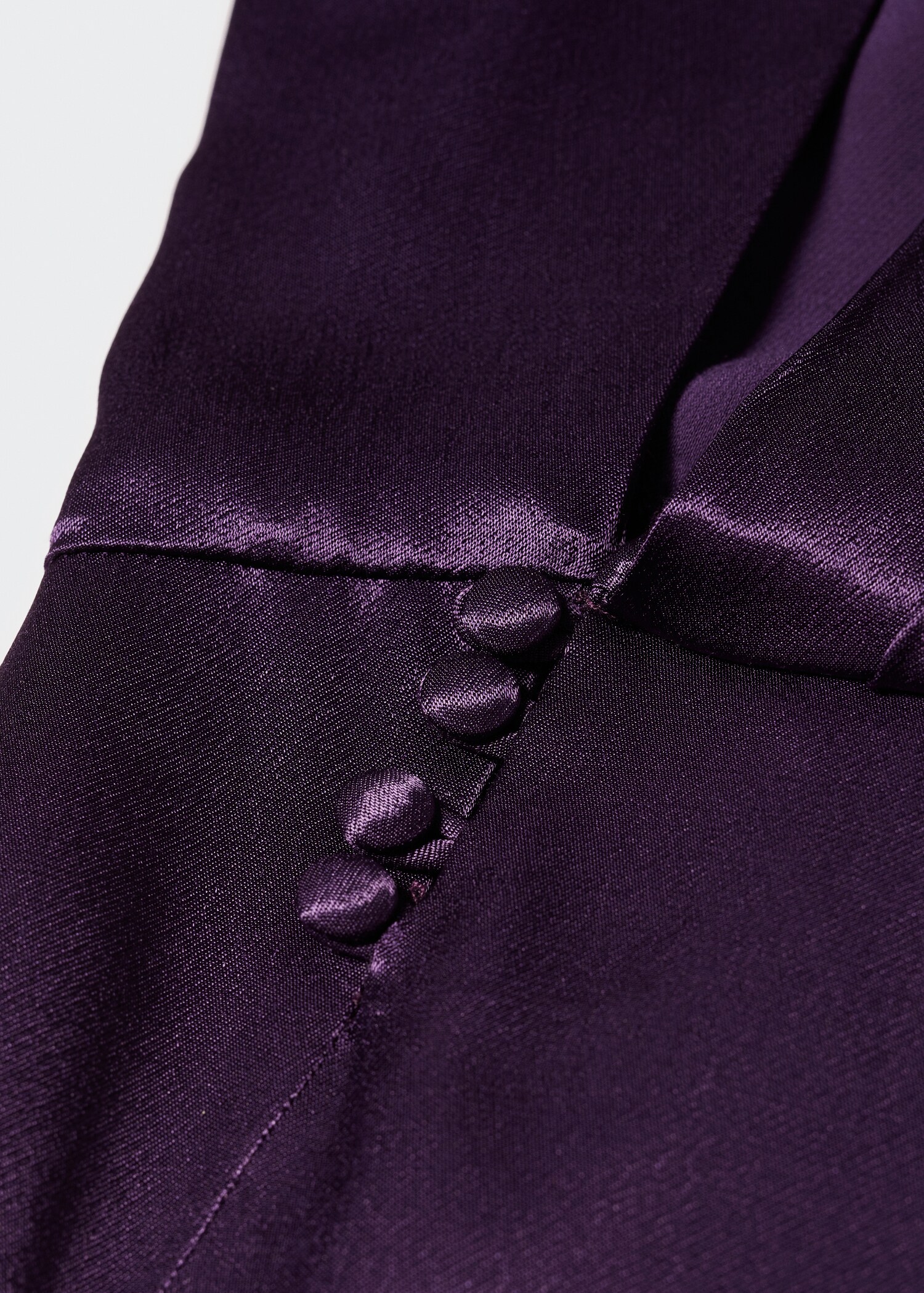 Vestido satinado cruzado - Detalle del artículo 8