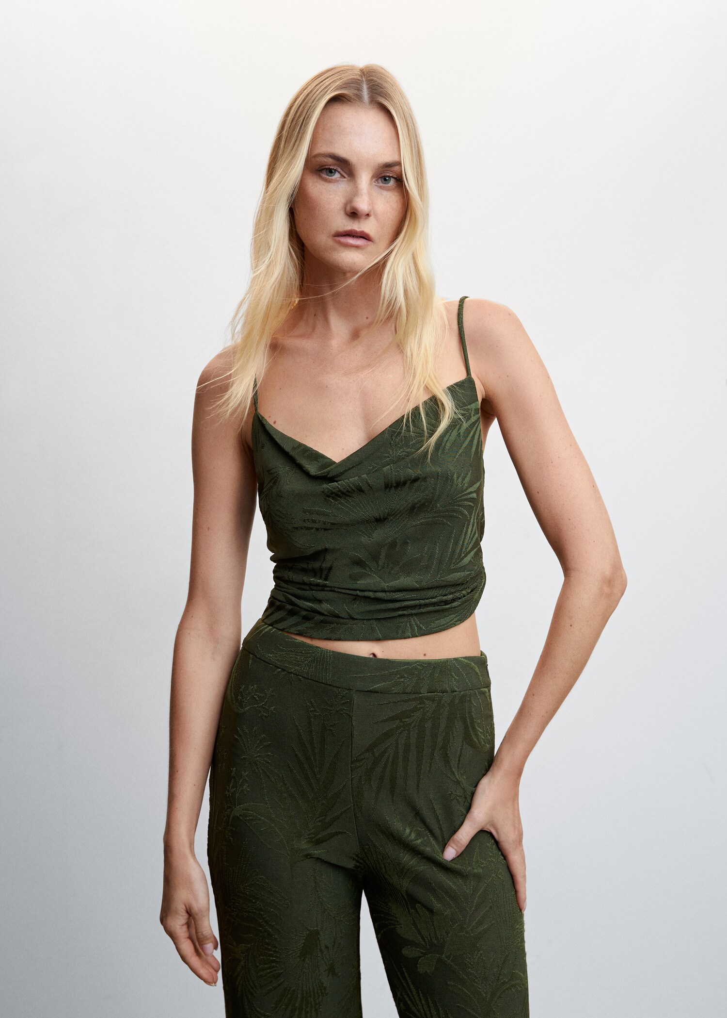 Pantalon palazzo jacquard - Détail de l'article 1