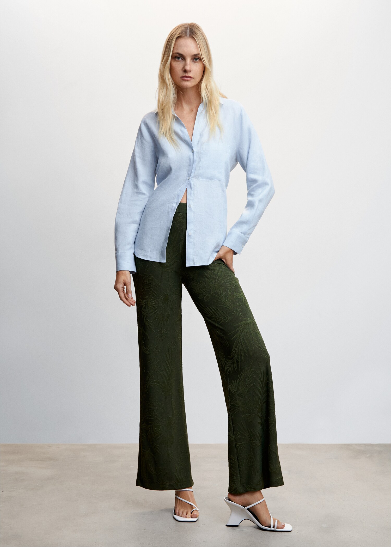 Pantalon palazzo jacquard - Détail de l'article 2