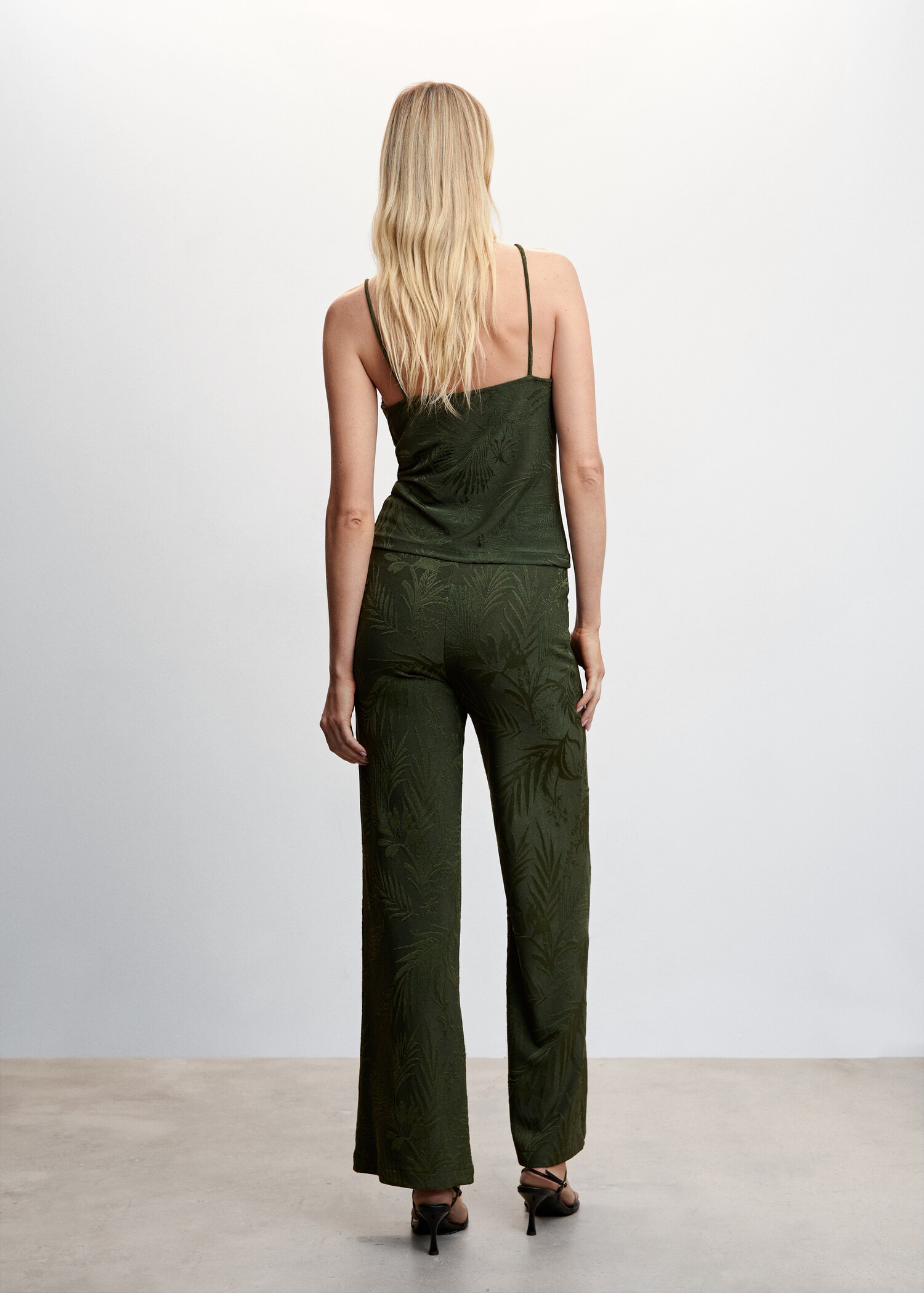 Pantalon palazzo jacquard - Verso de l’article