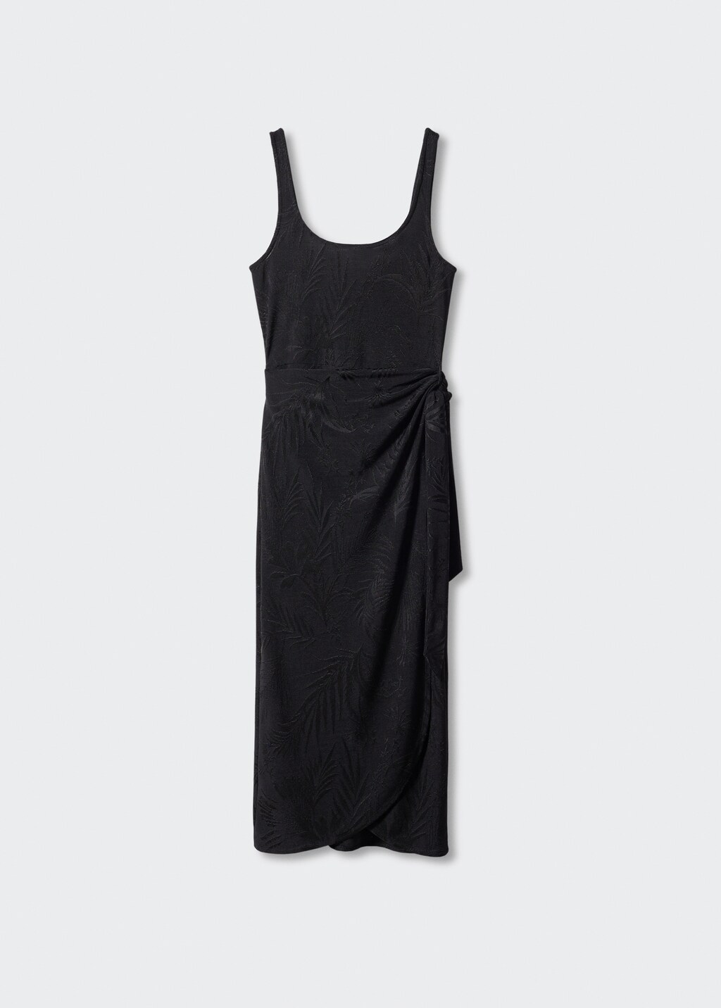 Knotted jacquard dress - Women | MANGO Japan