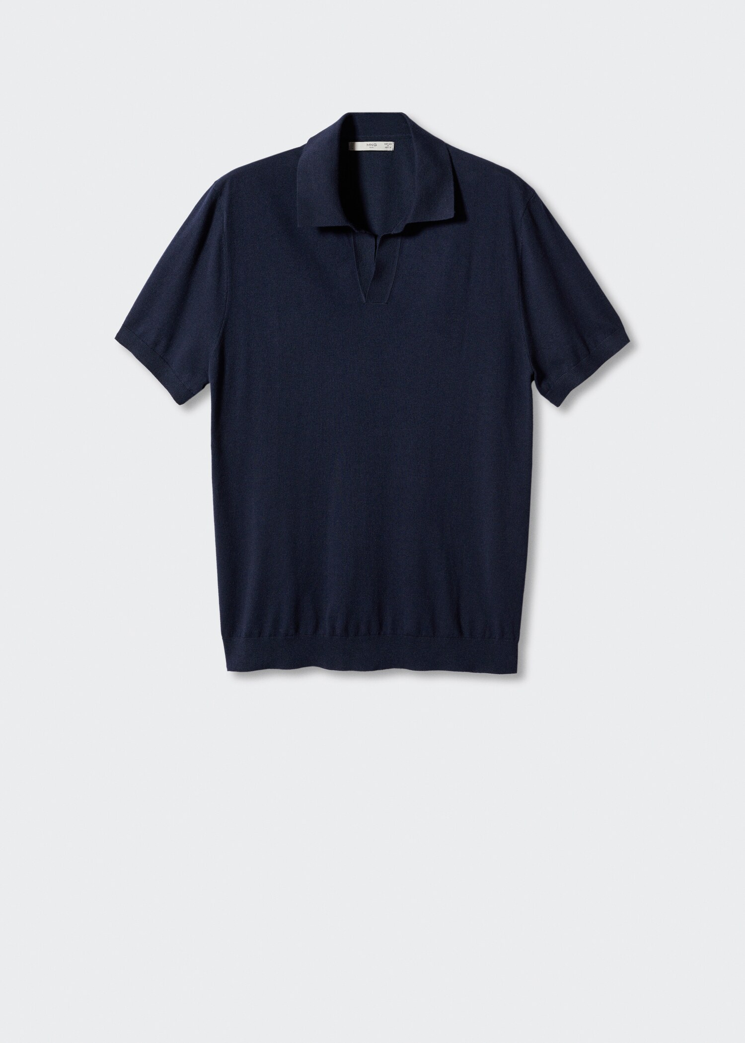 Fine-knit polo shirt - Article without model