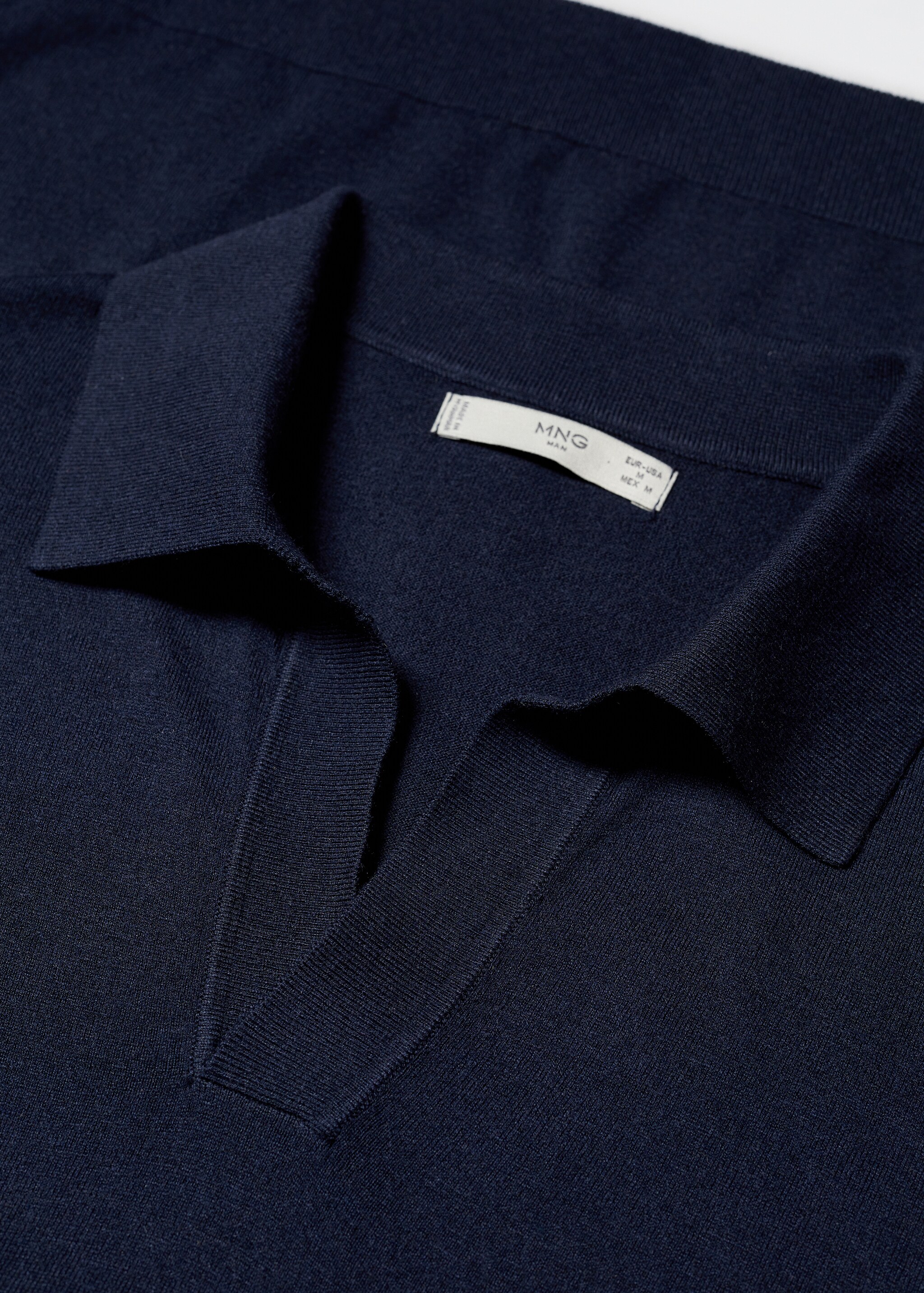 Fine-knit polo shirt - Details of the article 8