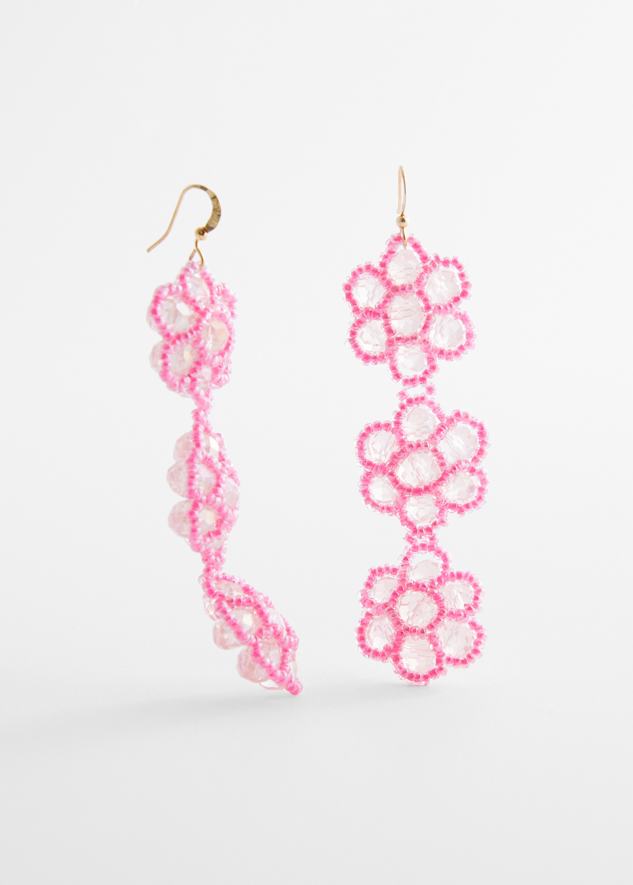Flower crystal earrings - Details of the article 1
