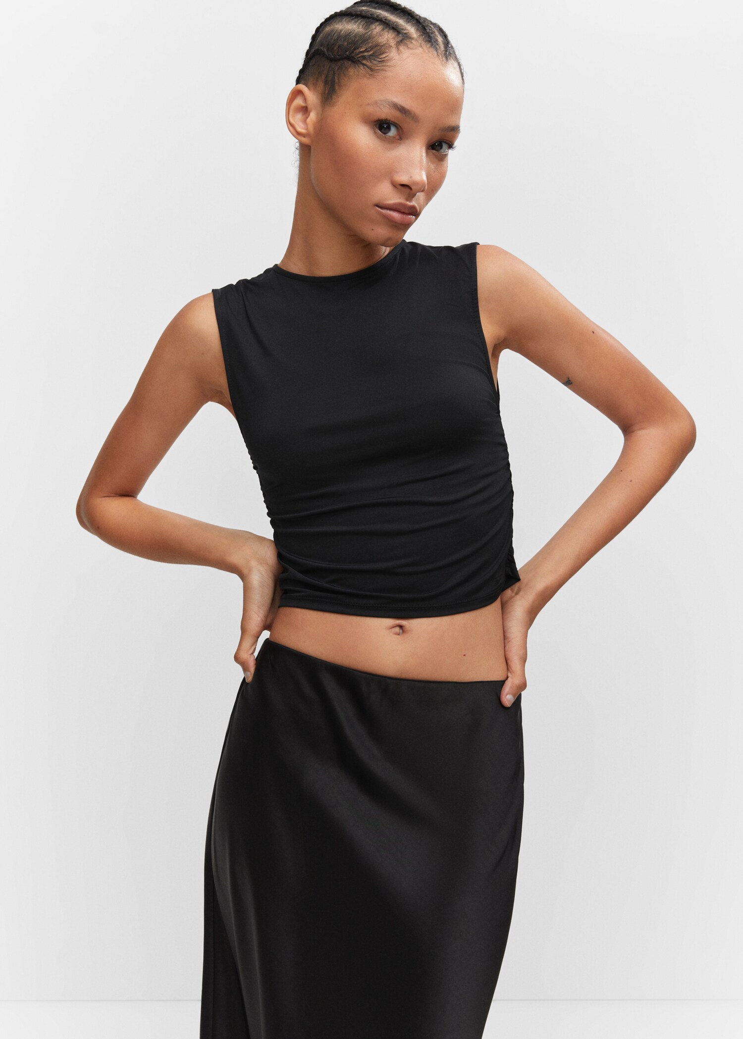 Ruched detail top - Medium plane