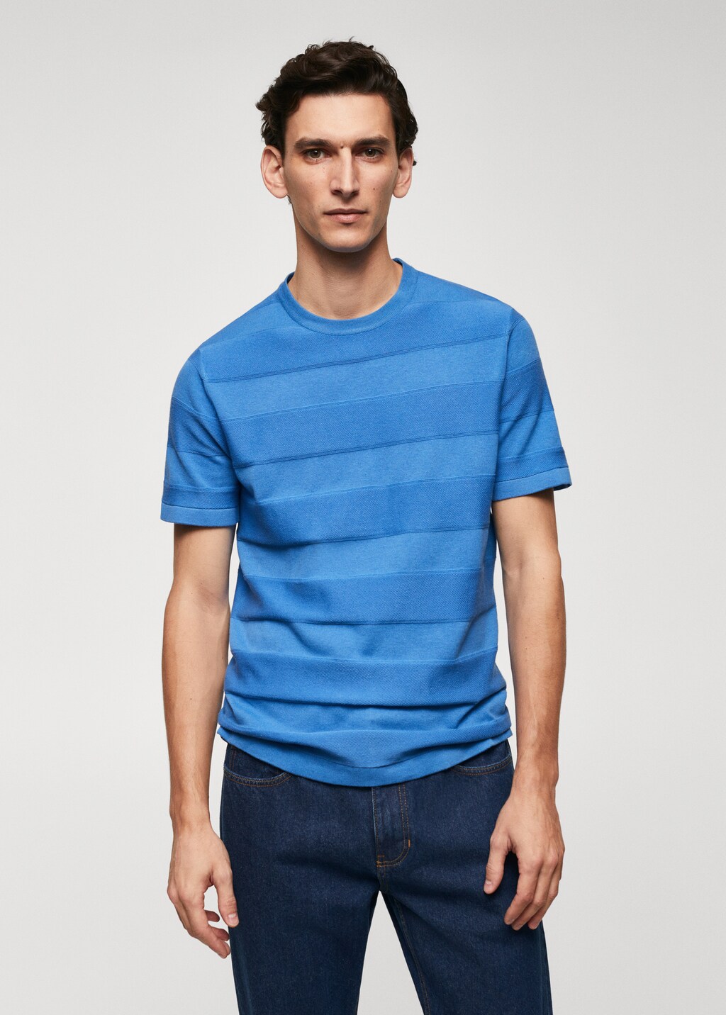 Horizontal striped t shirt sales