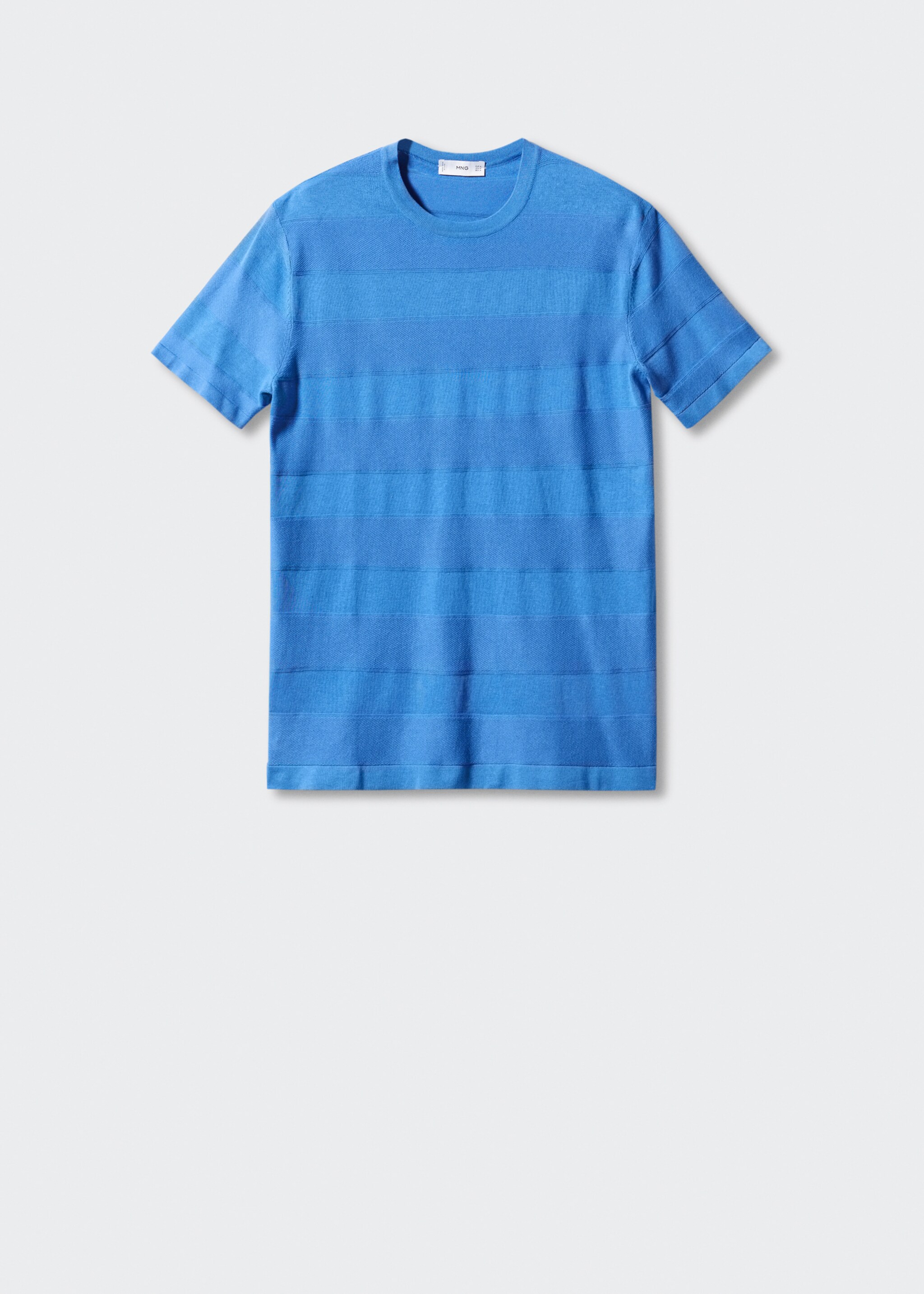 Camiseta punto algodón estructura rayas - Artículo sin modelo