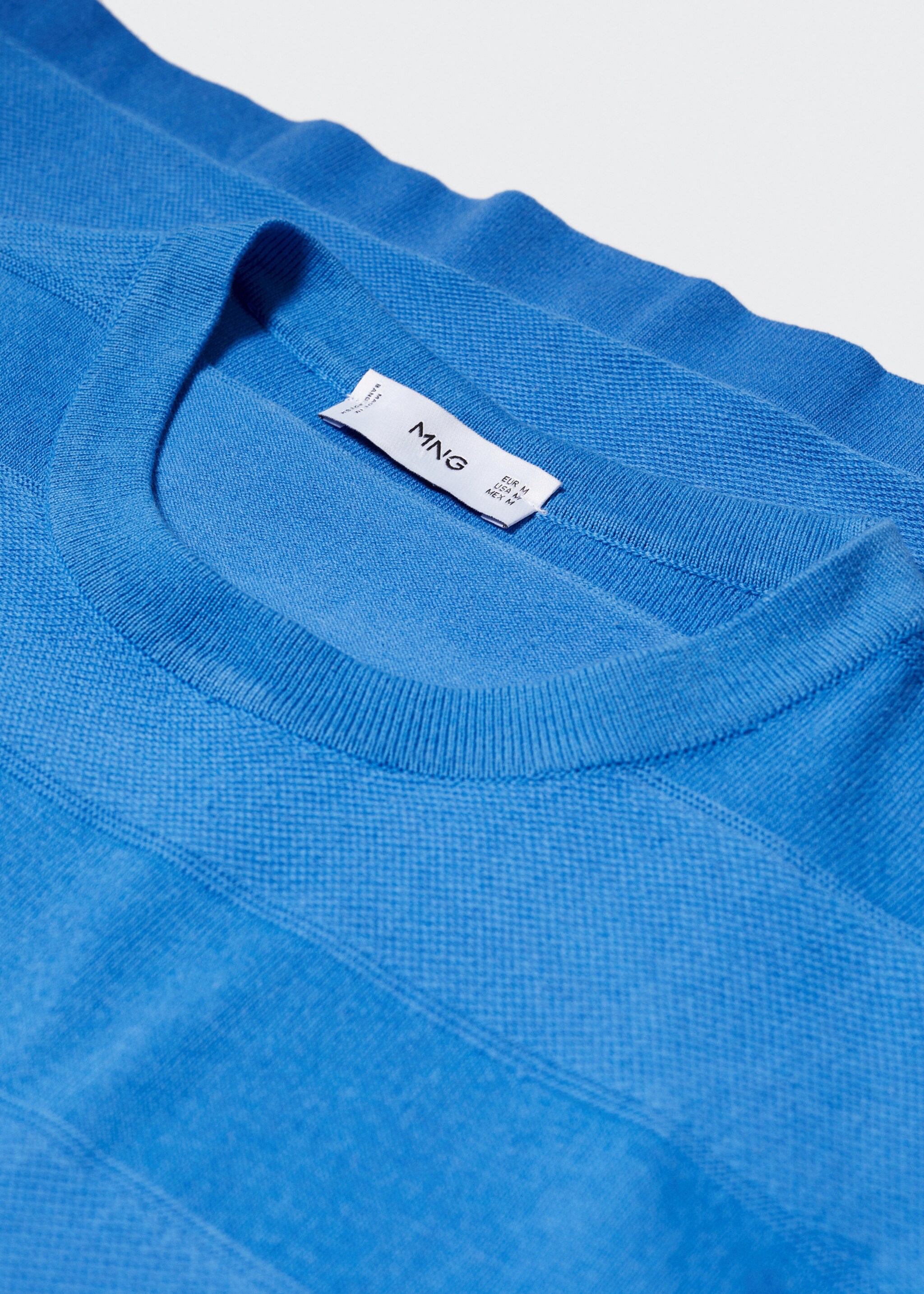 Camiseta punto algodón estructura rayas - Detalle del artículo 8