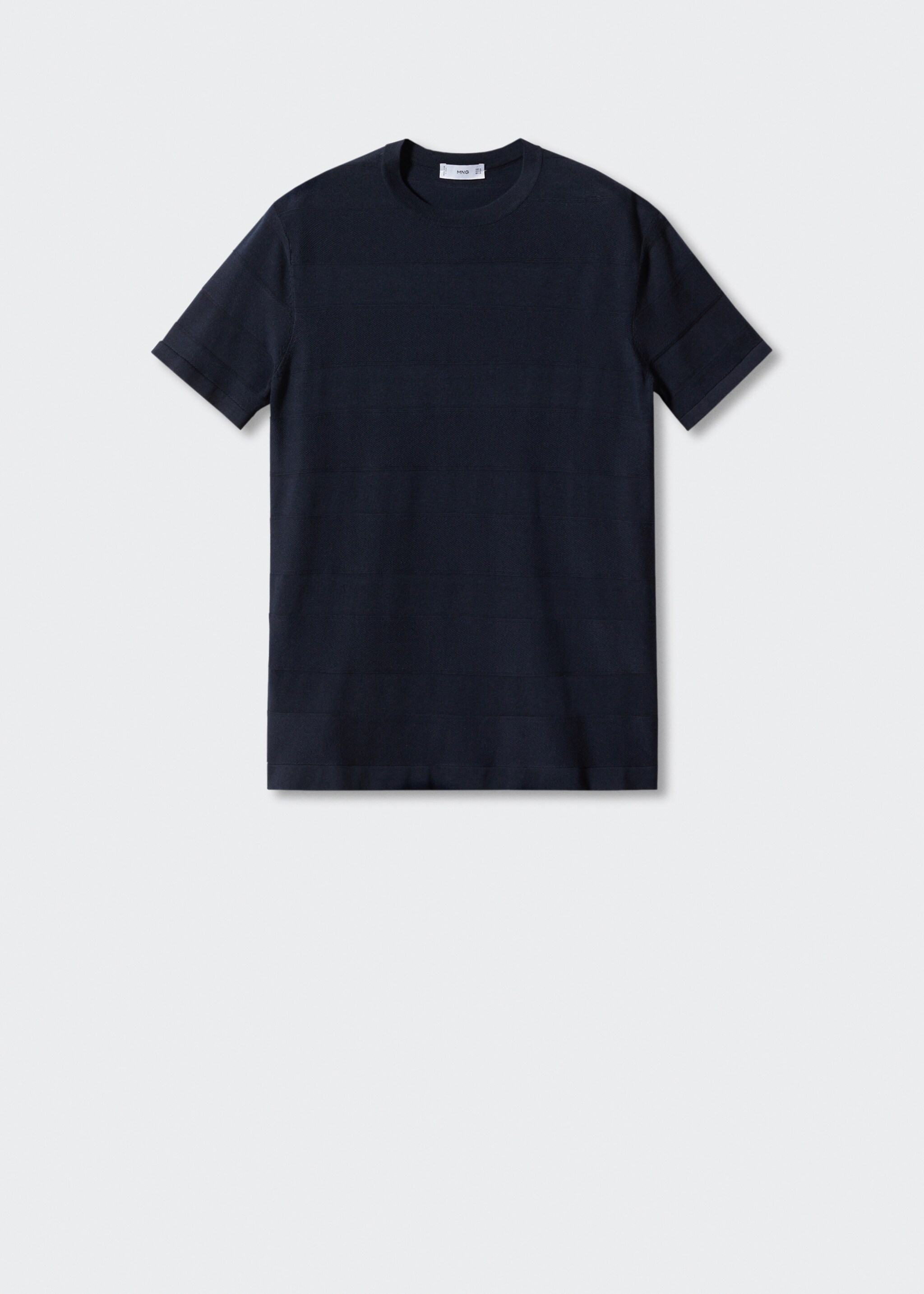 Camiseta punto algodón estructura rayas - Artículo sin modelo
