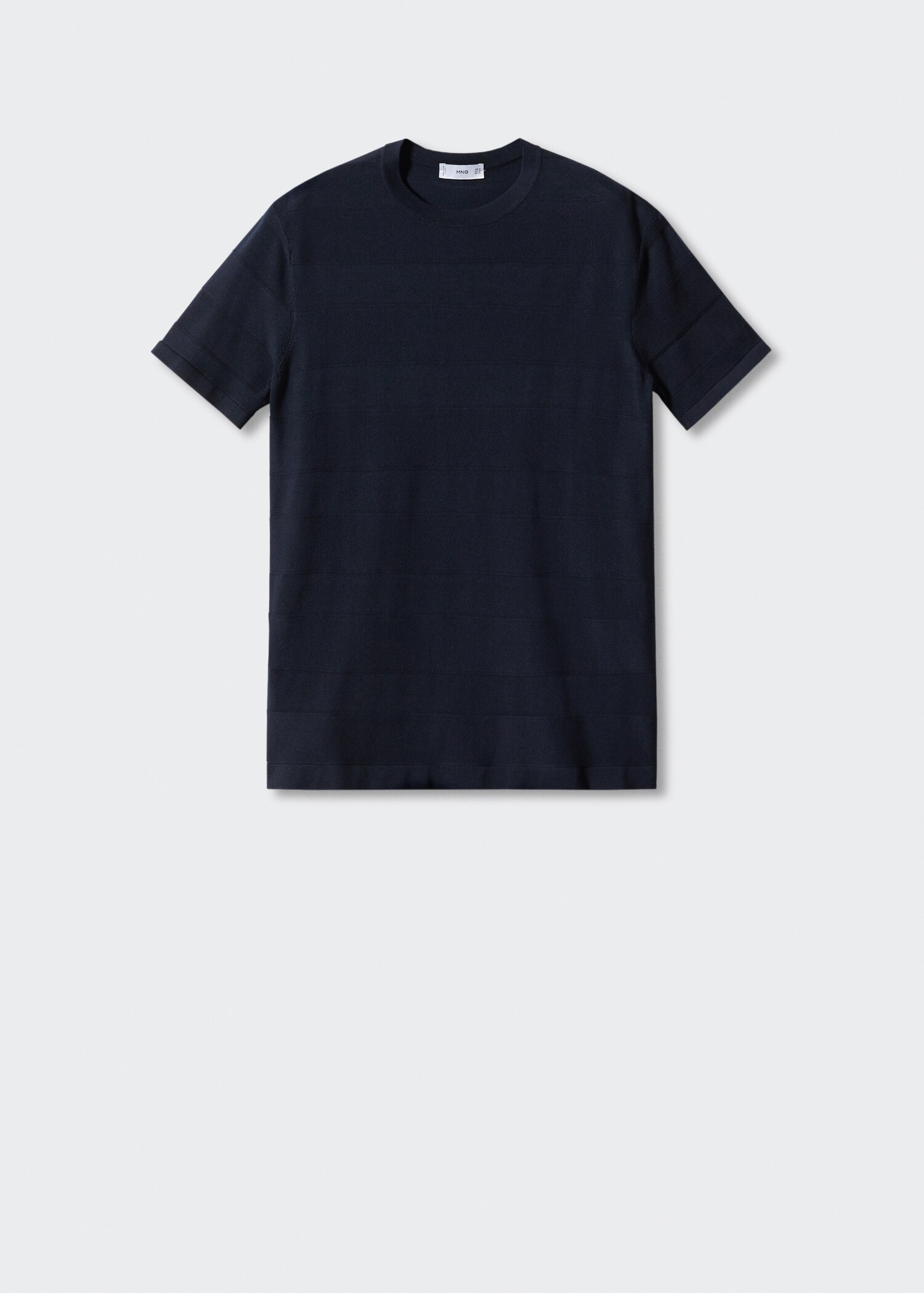 Camiseta punto algodón estructura rayas - Artículo sin modelo