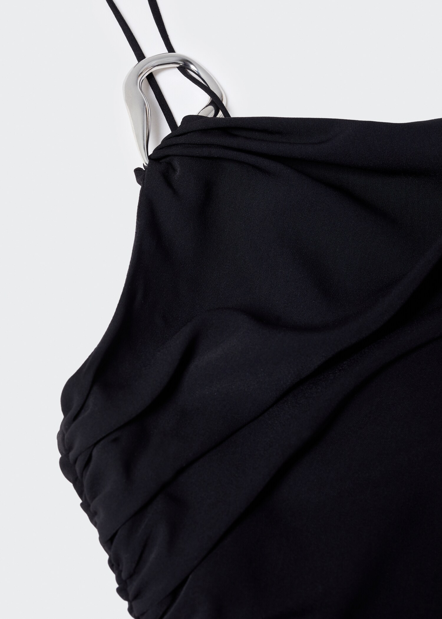 Asymmetrical jumpsuit with metallic detail - Details of the article 8