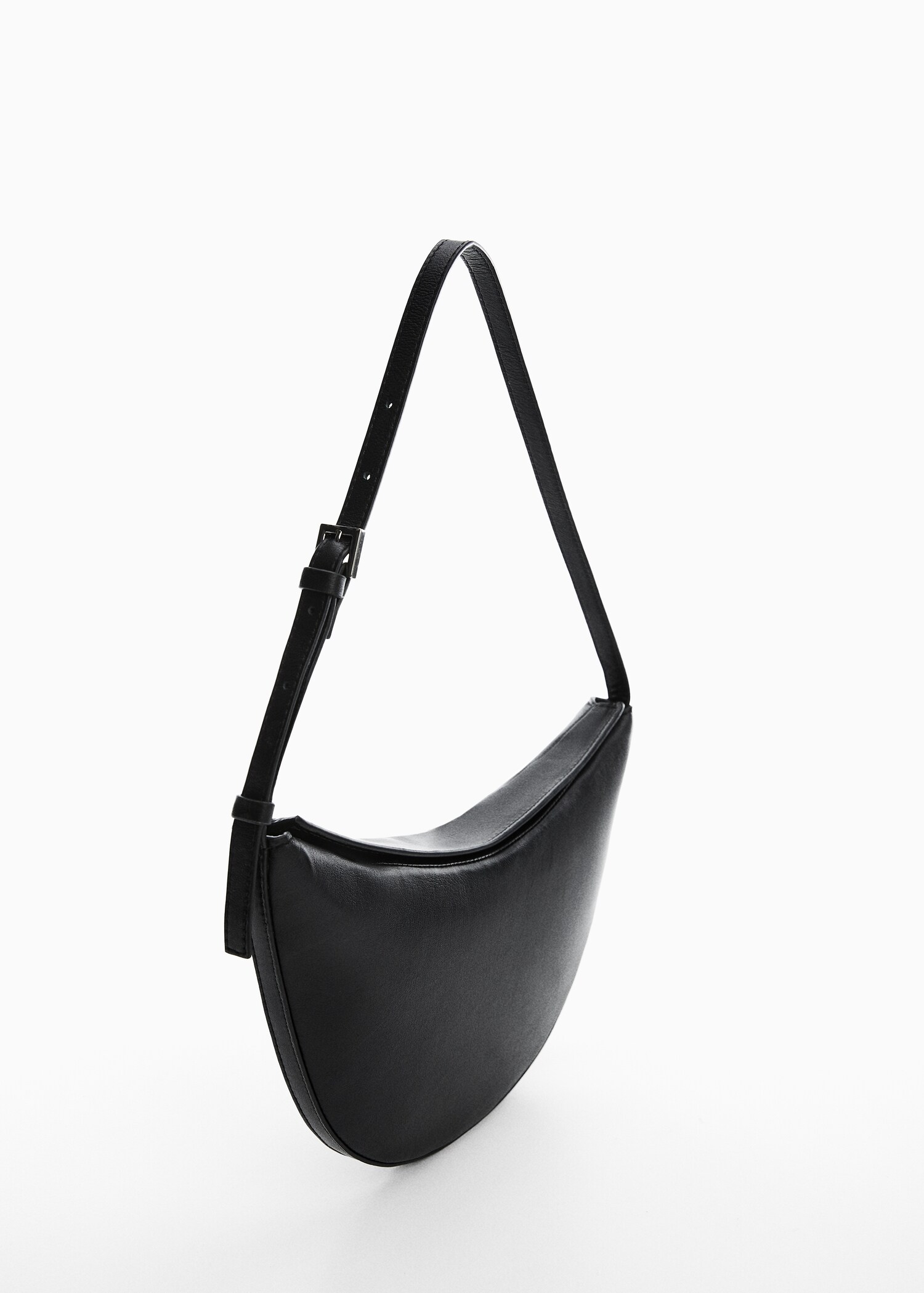 Leather shoulder bag - Medium plane
