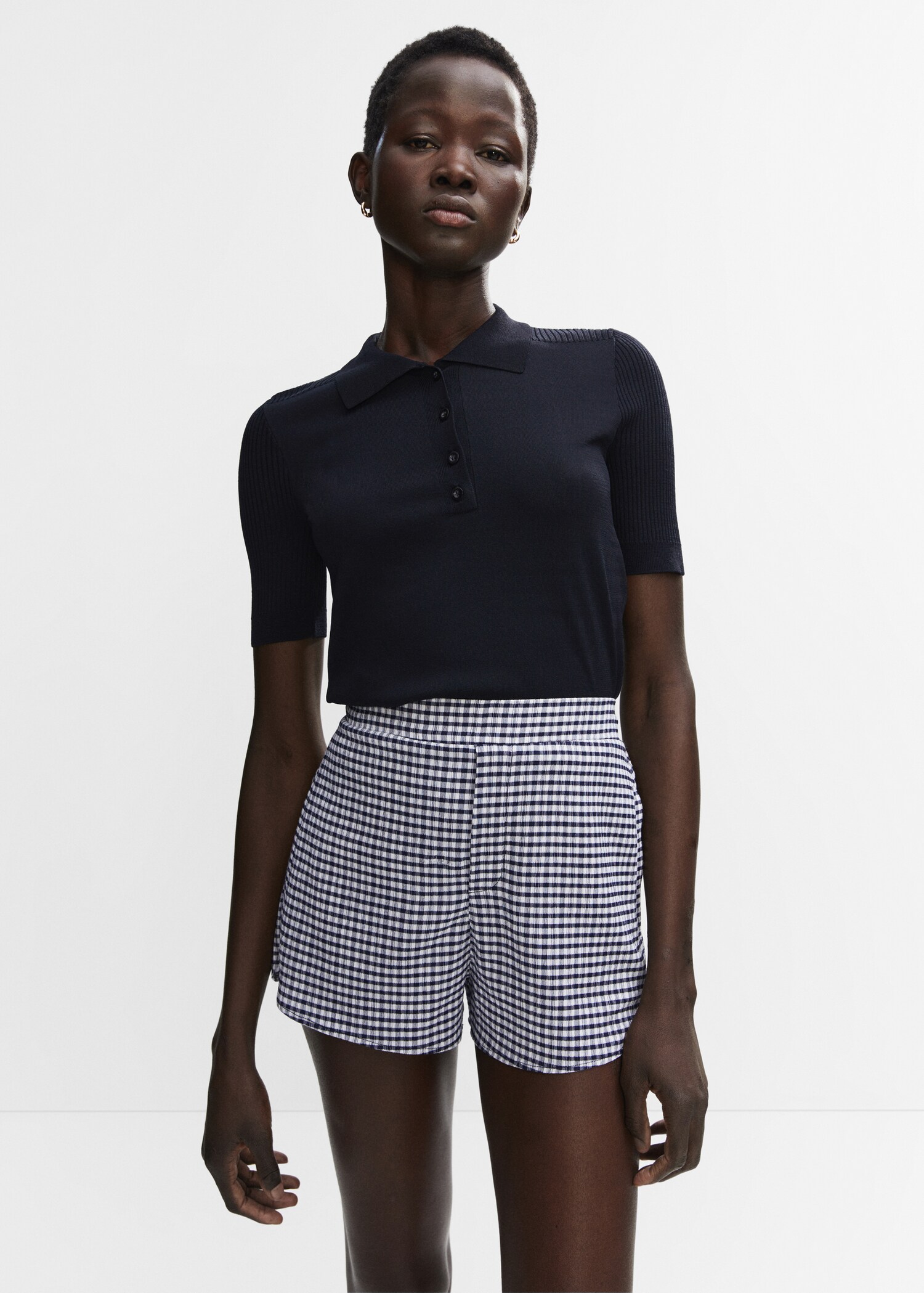 Gingham shorts - Medium plane