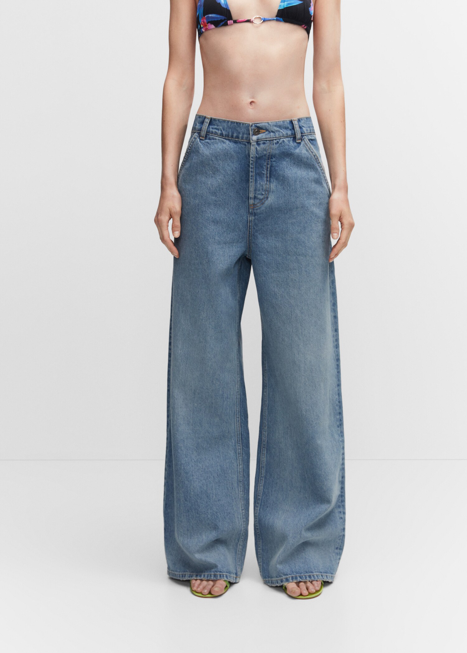 Jean wideleg loose taille basse - Plan moyen