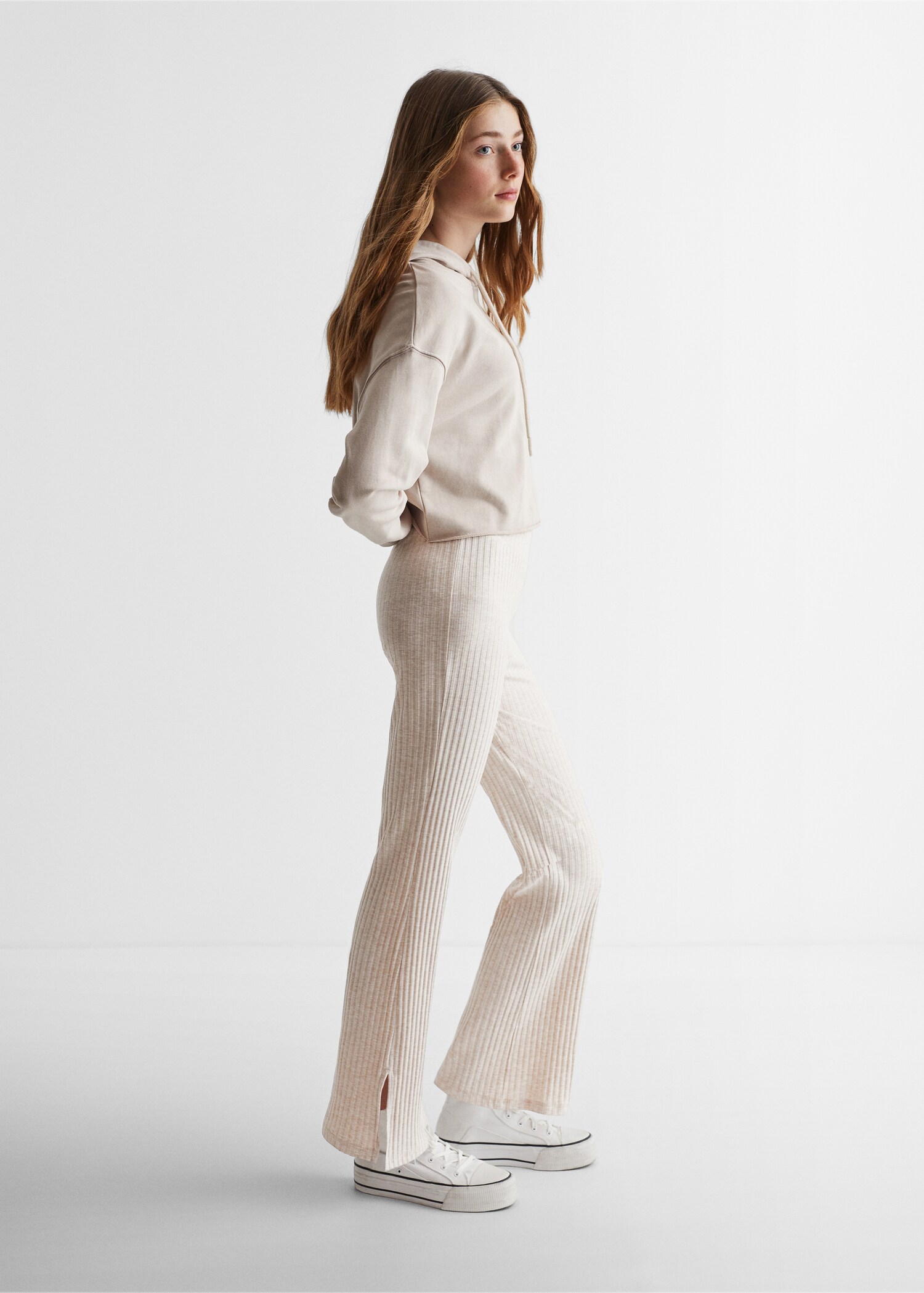 Stripe textured leggings - Details of the article 2