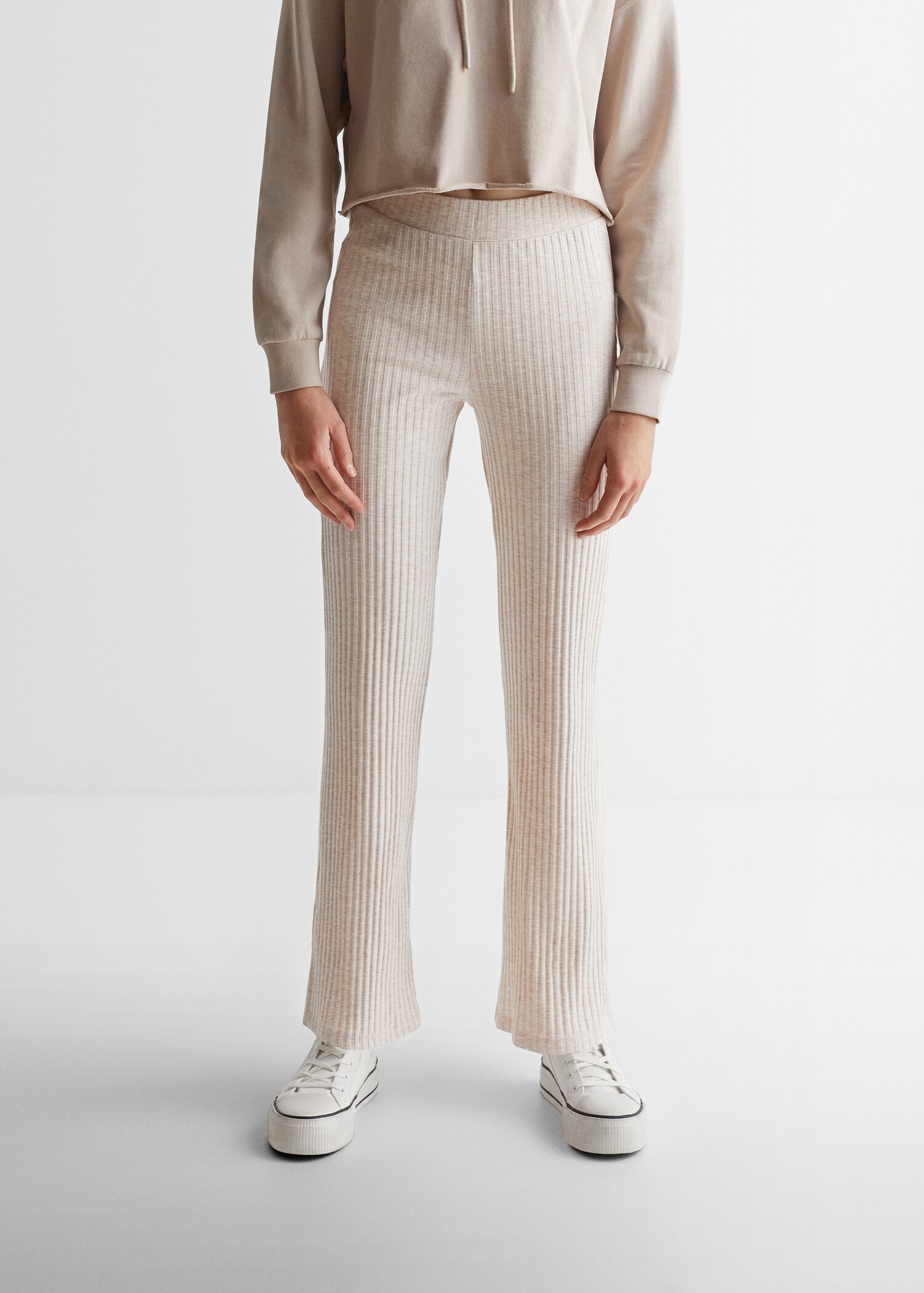 Stripe textured leggings - Details of the article 6