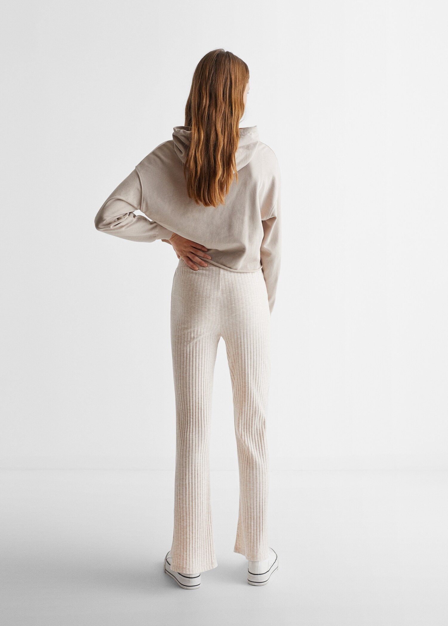 Stripe textured leggings - Reverse of the article