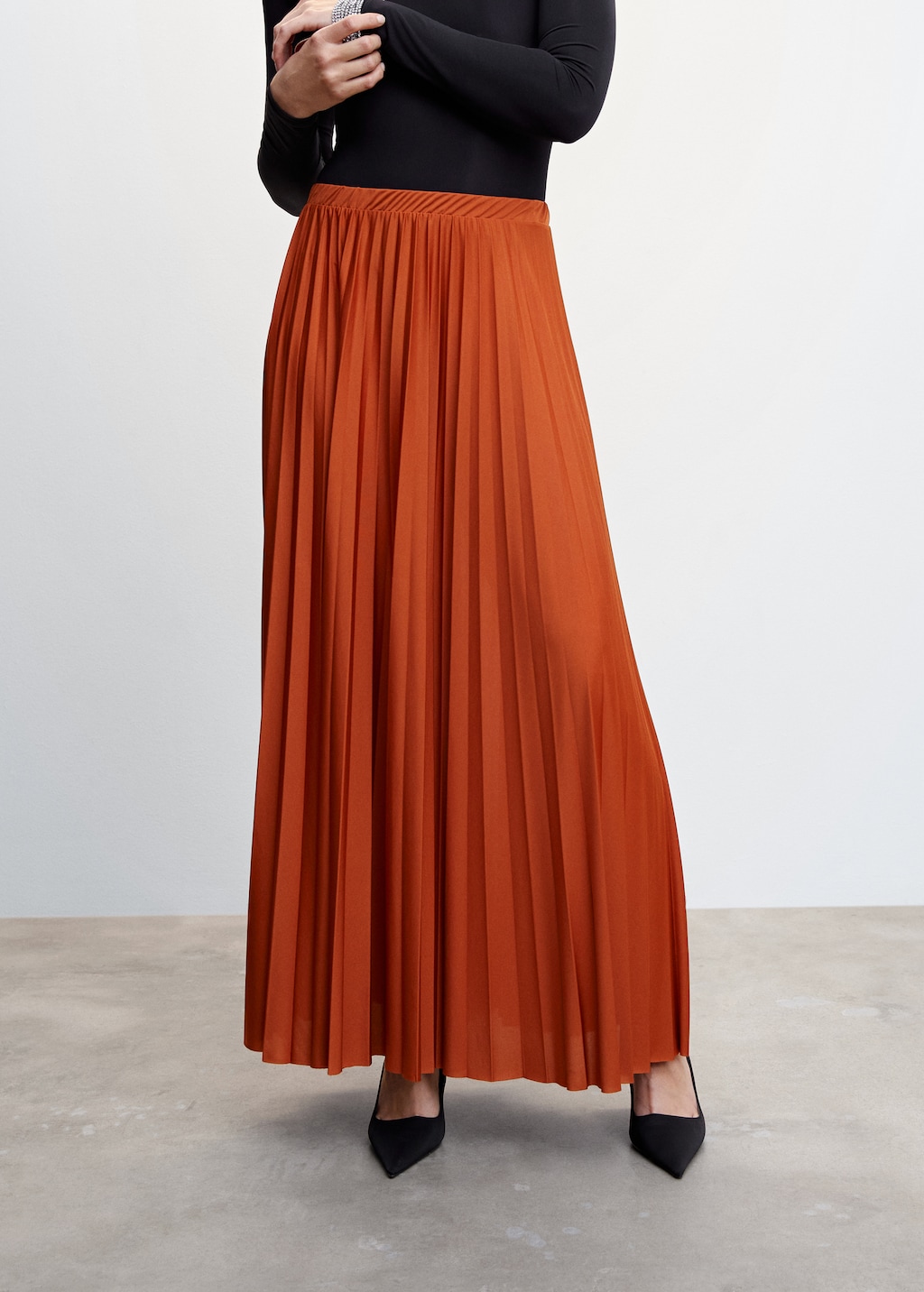 Jupe plissée longue mango hotsell