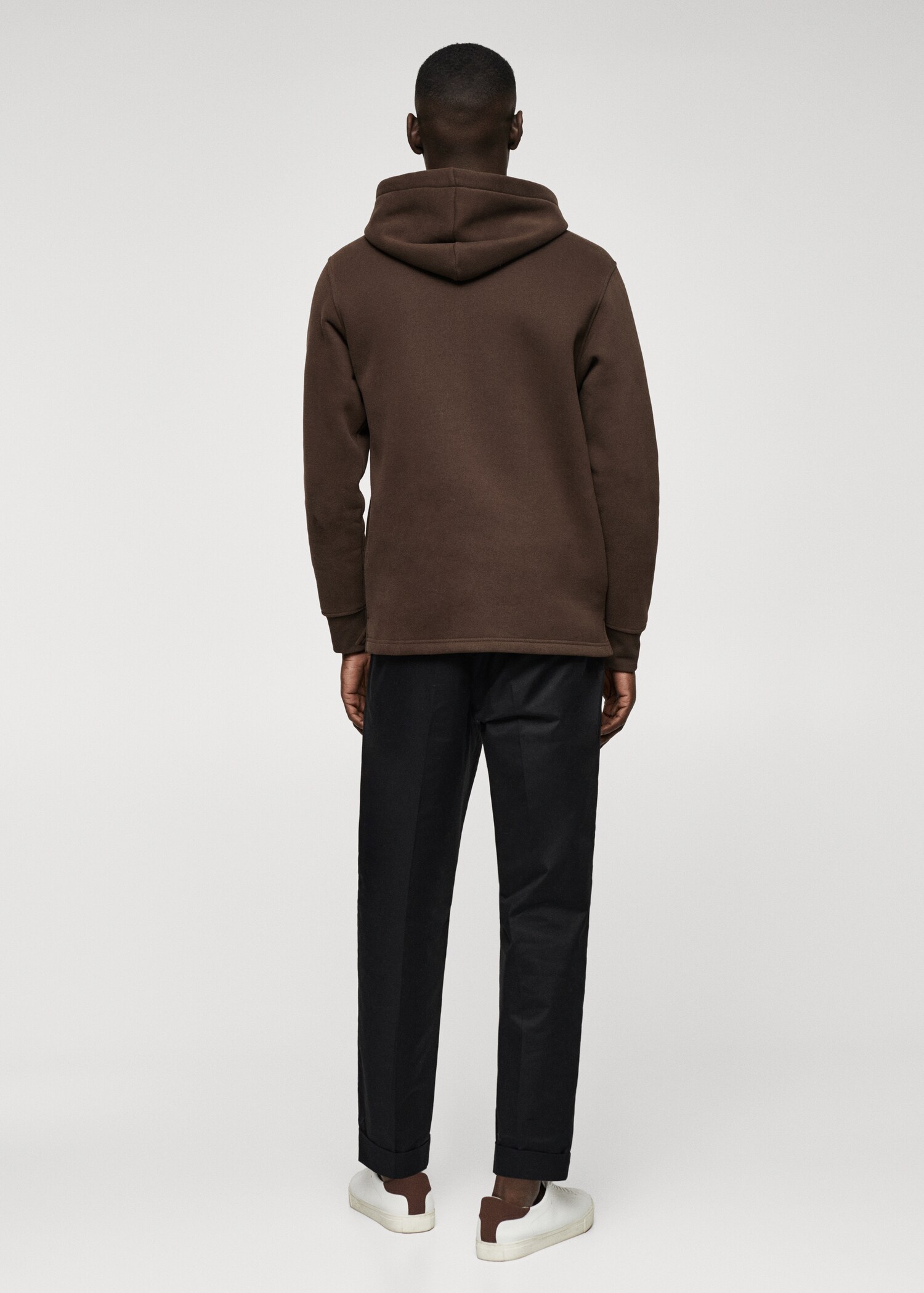 Zipped hoodie - Reverse of the article
