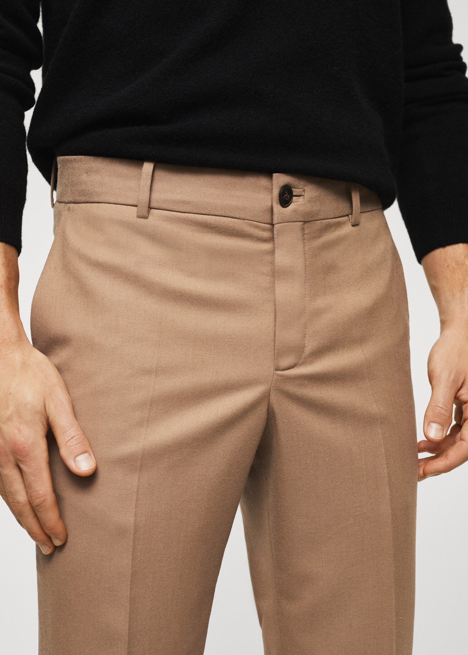Spodnie slim fit wełniane - Szczegóły artykułu 1